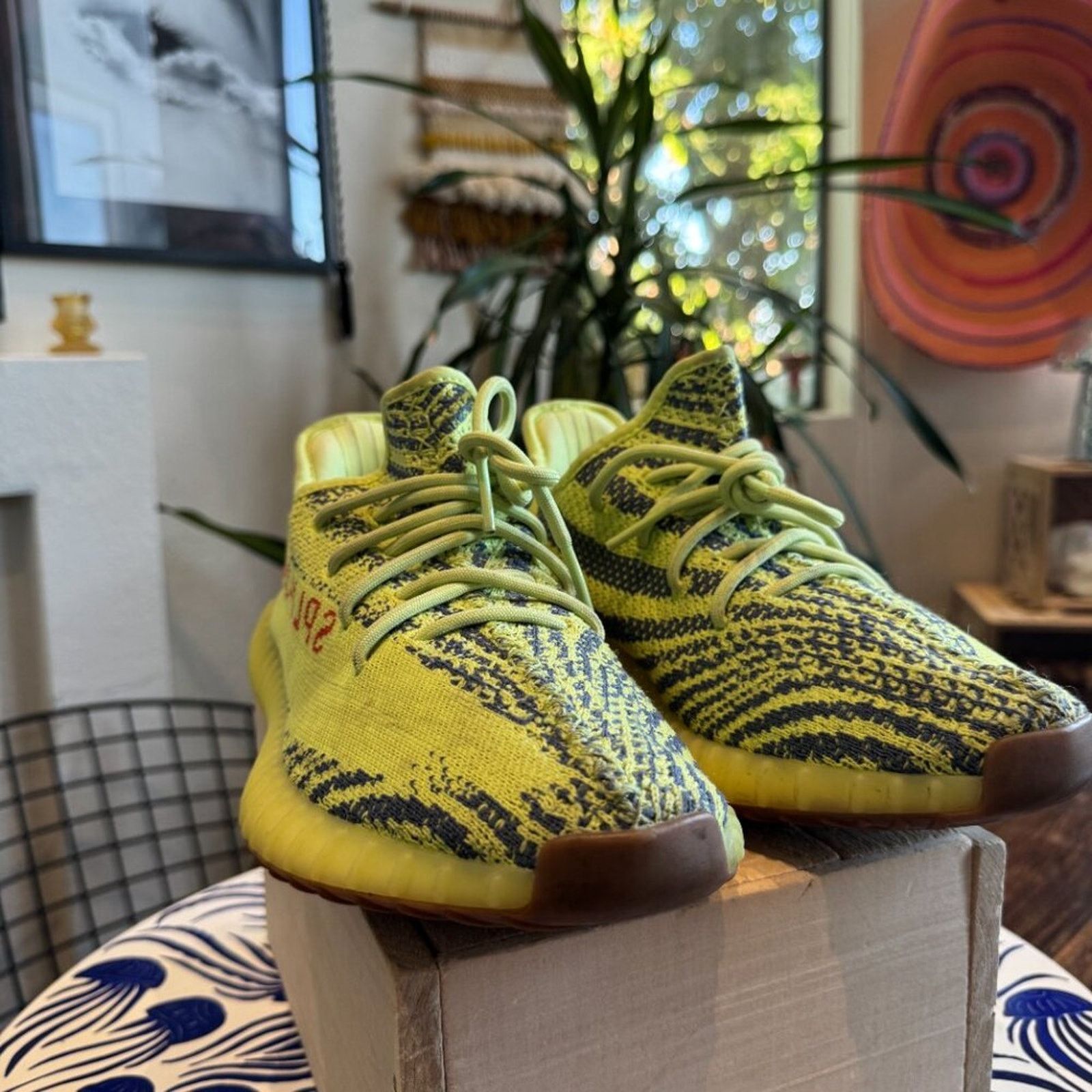 Adidas Adidas Yeezy Boost 350 V2 “Semi Frozen Yellow,” Men’s 10.5 Size US 10.5 / EU 43-44 - 5 Thumbnail