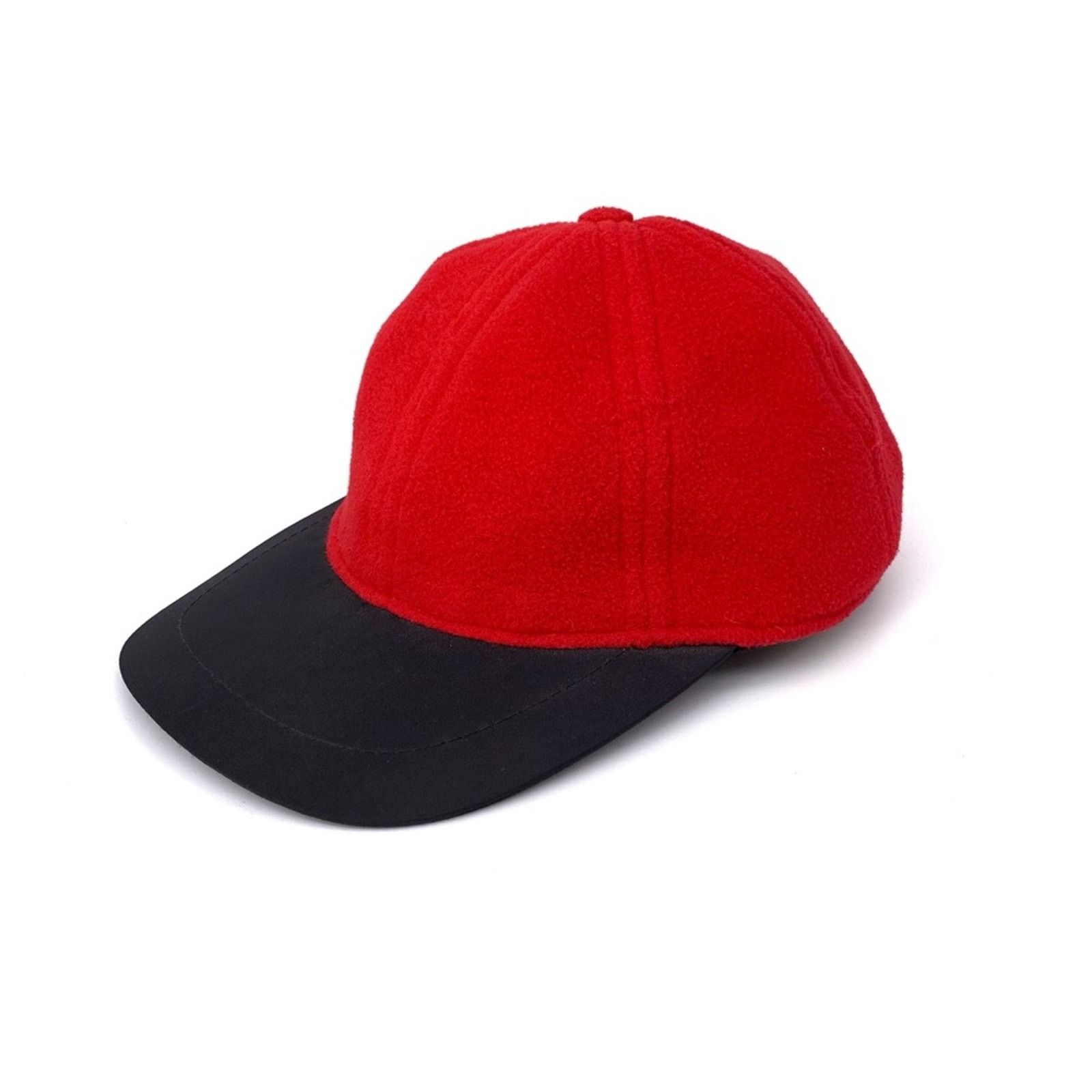 Eddie Bauer VTG EDDIE BAUER Fleece Cap Red Black Size ONE SIZE - 1 Thumbnail