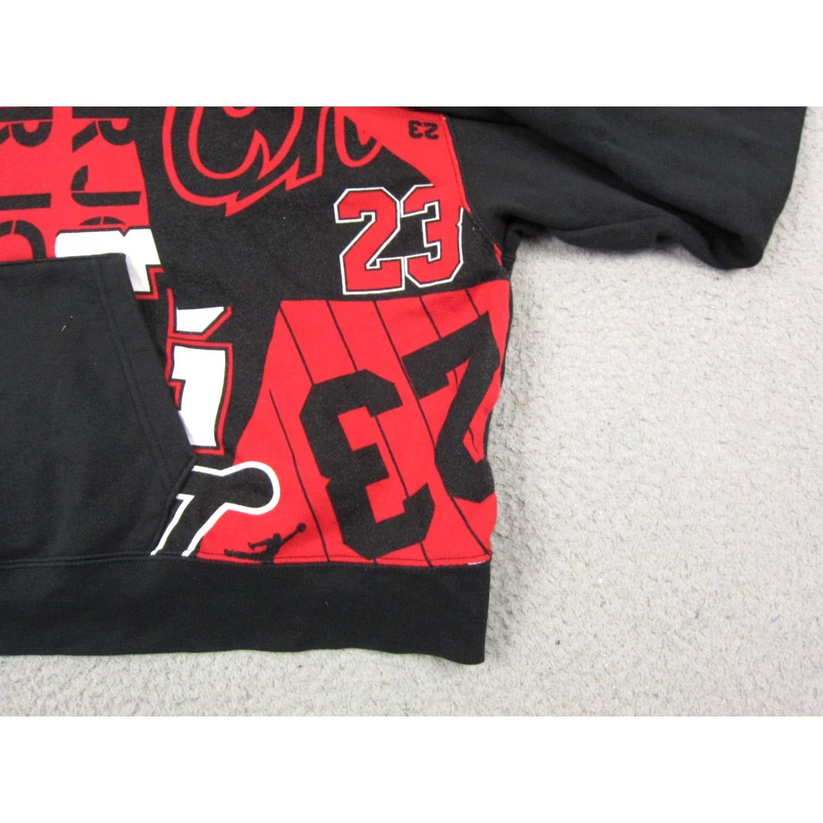 Nike Nike Hoodie Womens 1X Black Jordan Women Plus Red Core Essentials All Over Print Crop Size XL / US 12-14 / IT 48-50 - 6 Thumbnail