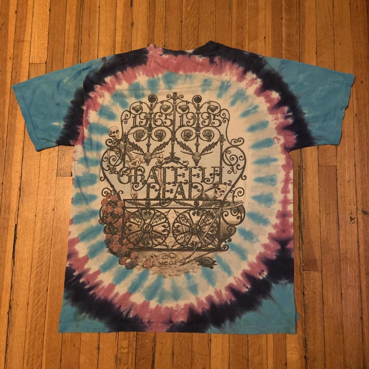 Designer Vintage Grateful Dead Tie Dye Skeleton T Shirt 1995 L/XL Size US XL / EU 56 / 4 - 3 Thumbnail