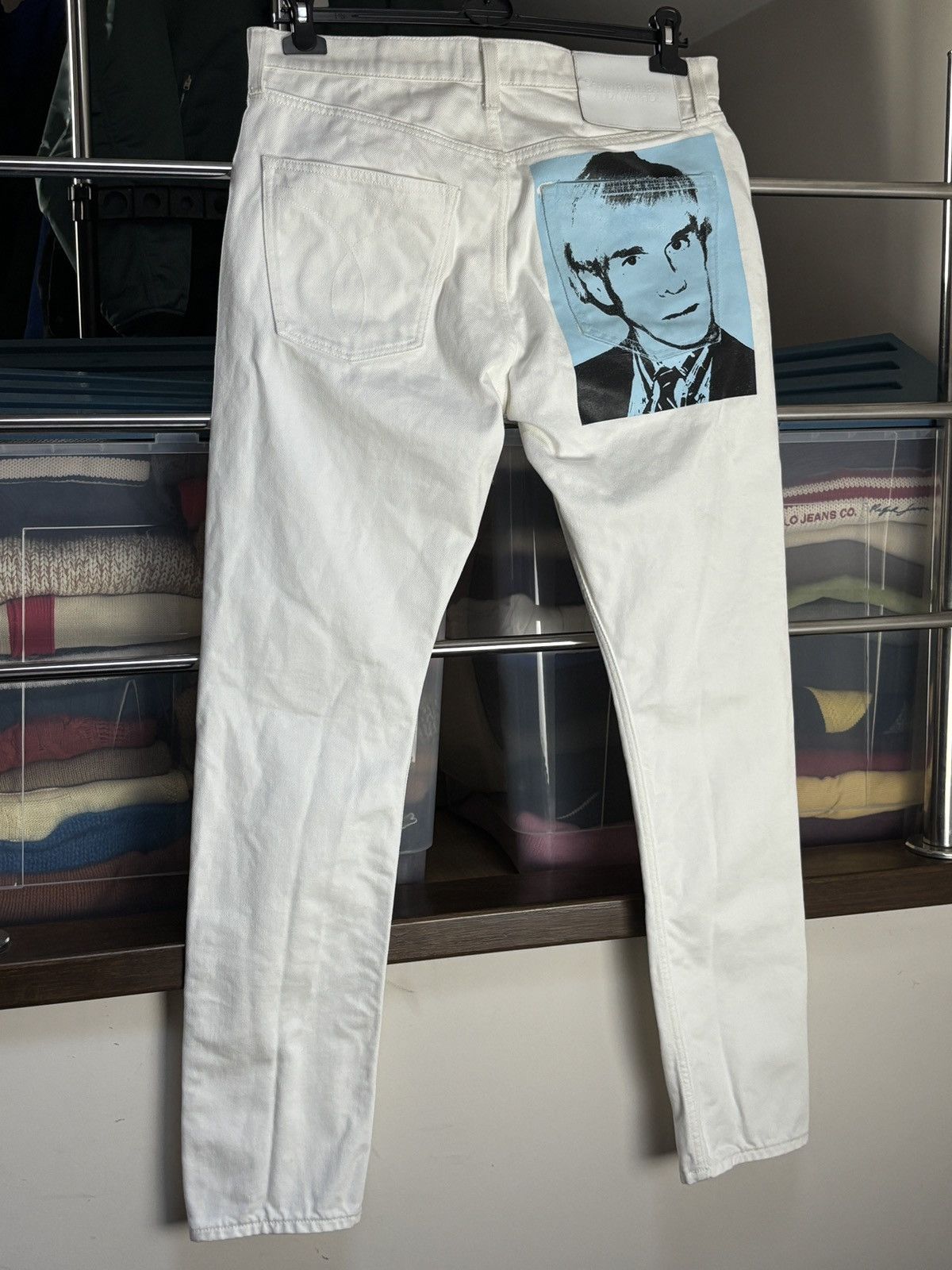 Calvin Klein 205W39NYC Calvin Klein x Andy Warhol Portrait Vintage Jeans Pants Rare Size US 33 - 2 Thumbnail