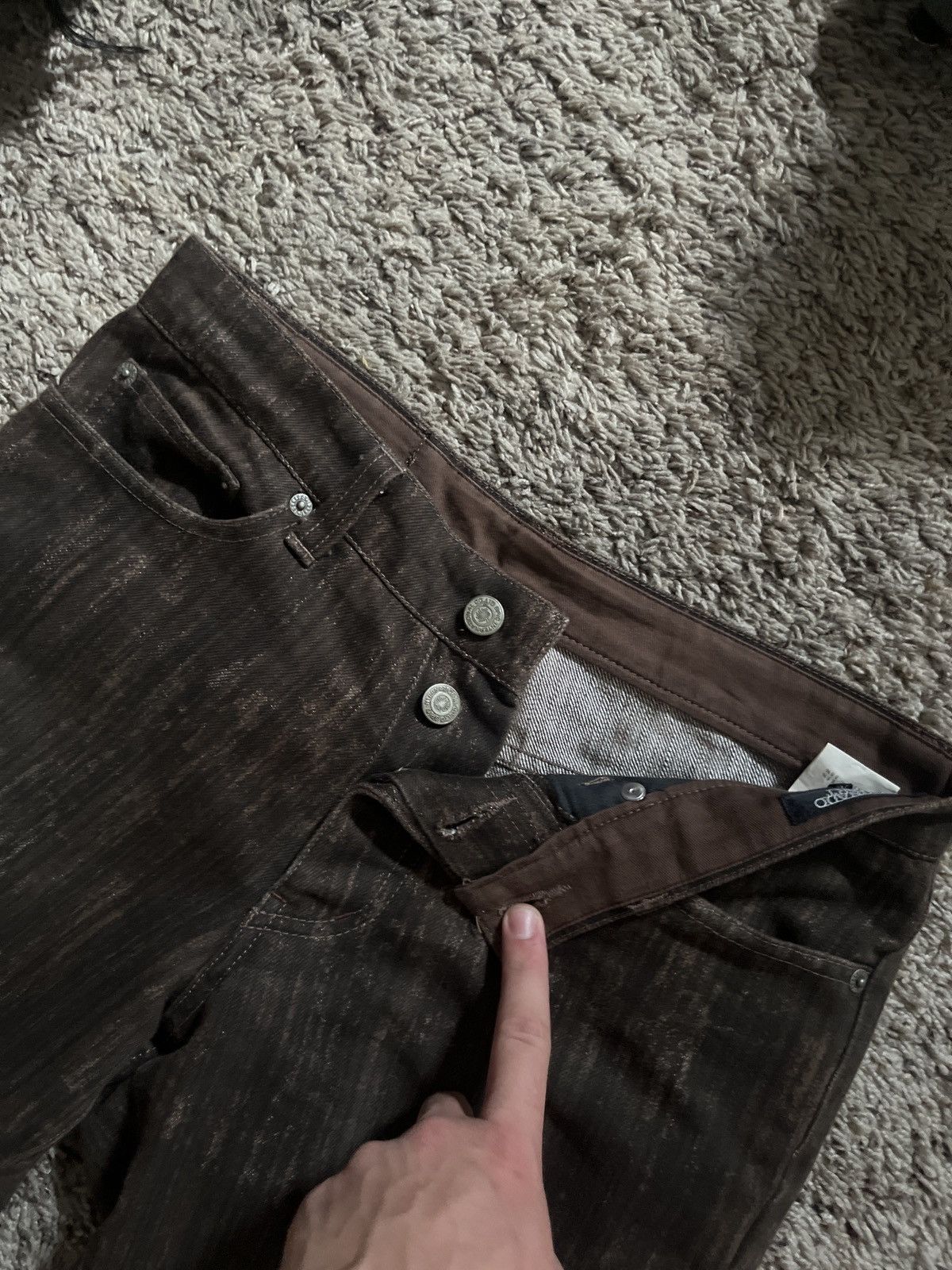 Tornado Mart Brown Tornado Mart Denim size 28 Size US 28 / EU 44 - 3 Thumbnail