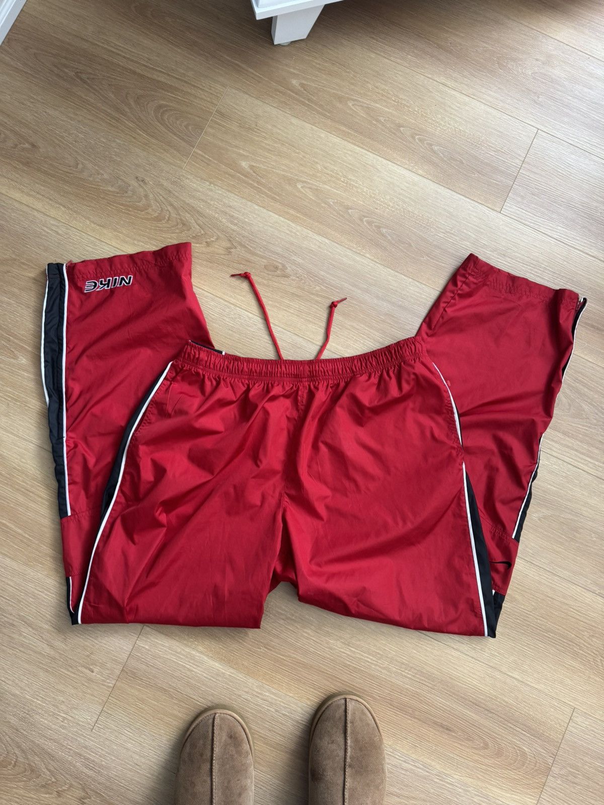 Nike Vintage Baggy Fit Nike Drill Nylon Track Pants Size US 34 / EU 50 - 1 Thumbnail
