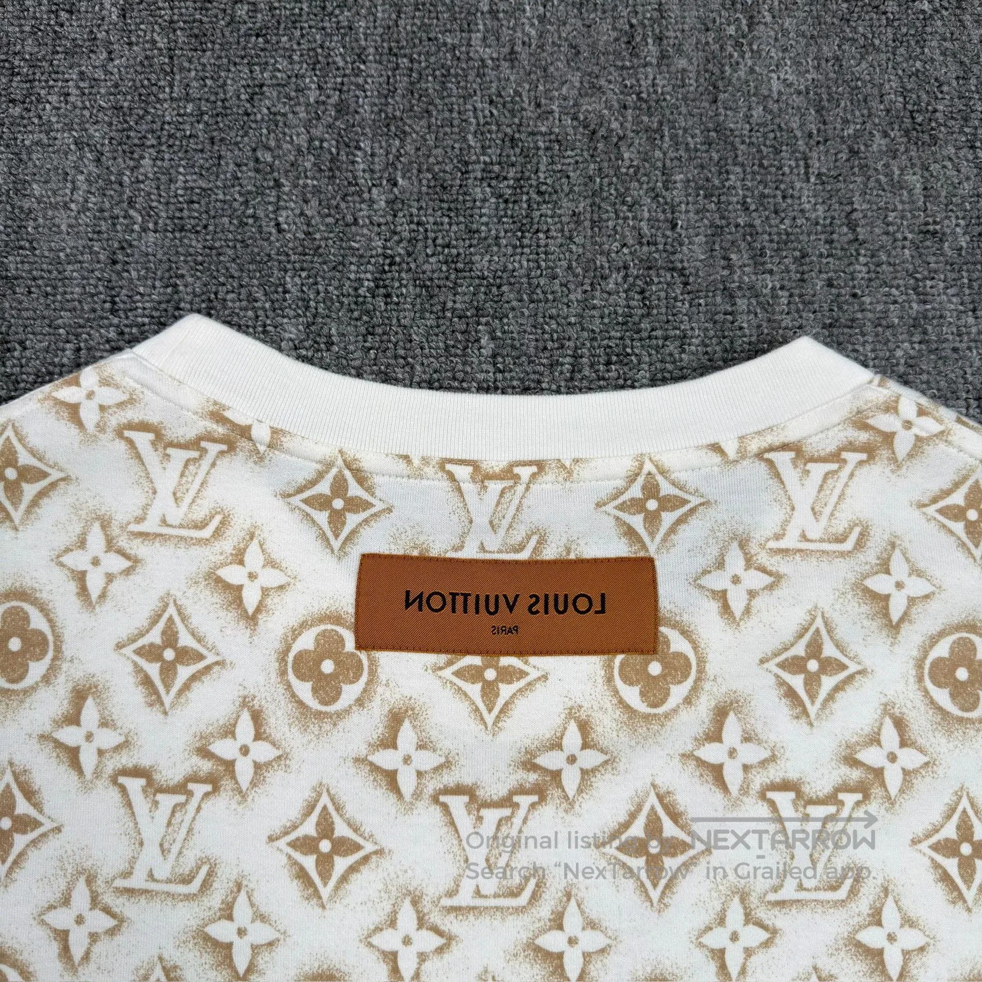 Louis Vuitton LV Beige All-Over Print Short-Sleeve. Size US XL / EU 56 / 4 - 8 Thumbnail