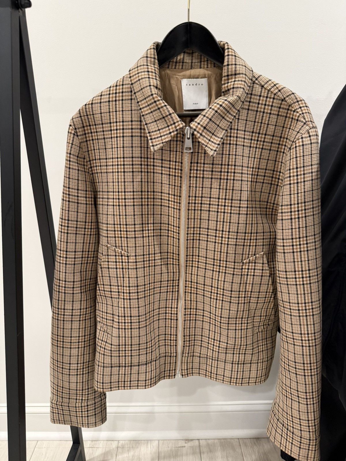 Sandro Sandro Flannel Zip Up Jacket Size US XXL / EU 58 / 5 - 1 Thumbnail