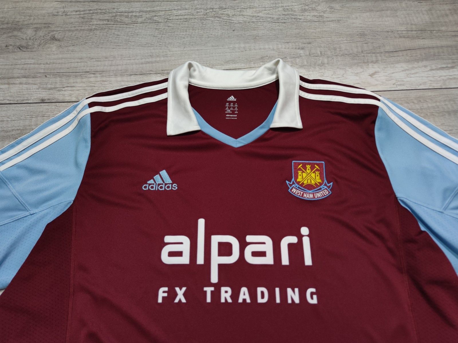 Adidas West Ham 2013-2014 Football Jersey Shirt Size UK 2XL Size US XXL / EU 58 / 5 - 3 Thumbnail