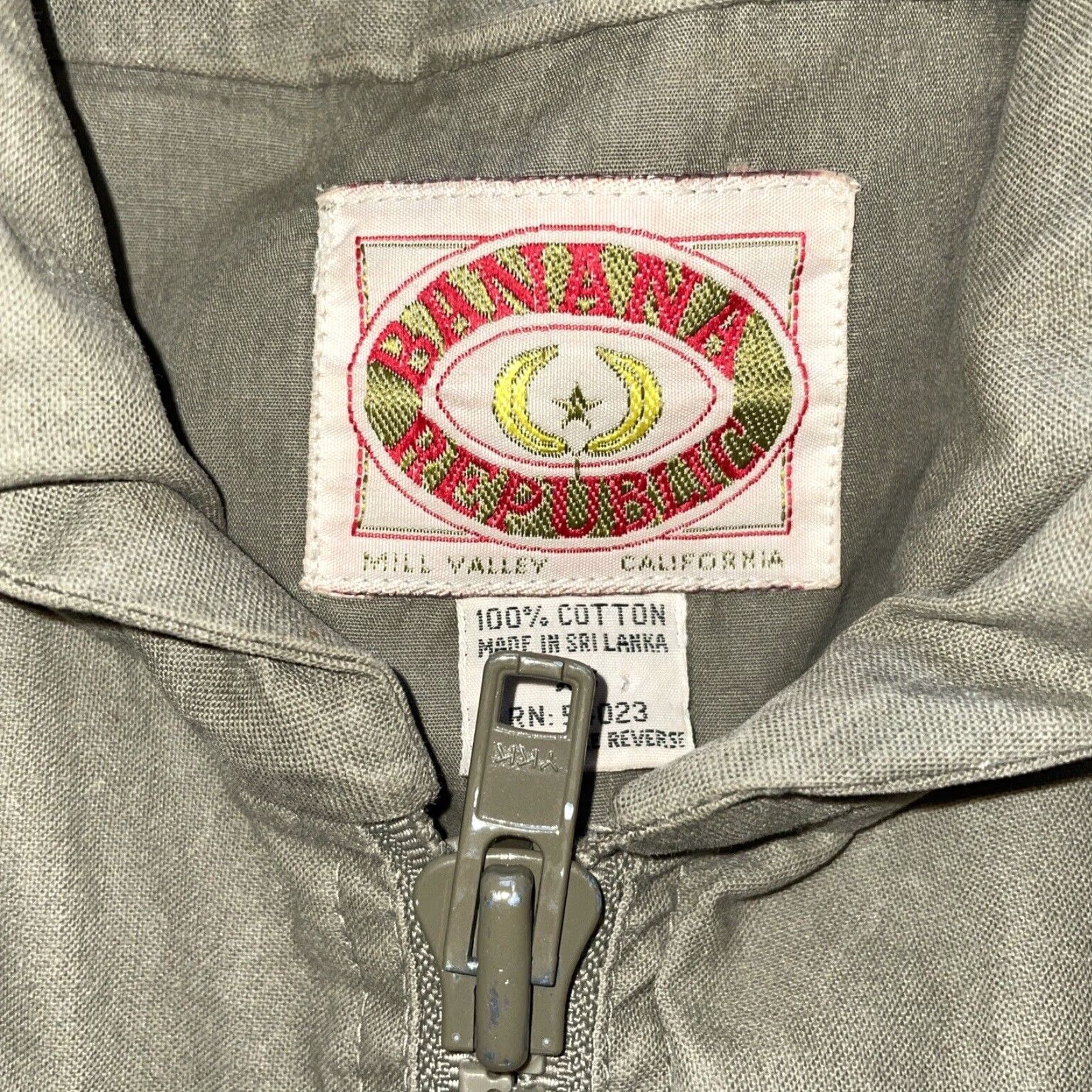 Banana Republic VINTAGE Banana Republic Safsri Gray Full Zip Vest Mens XS Biker Size US XS / EU 42 / 0 - 3 Thumbnail