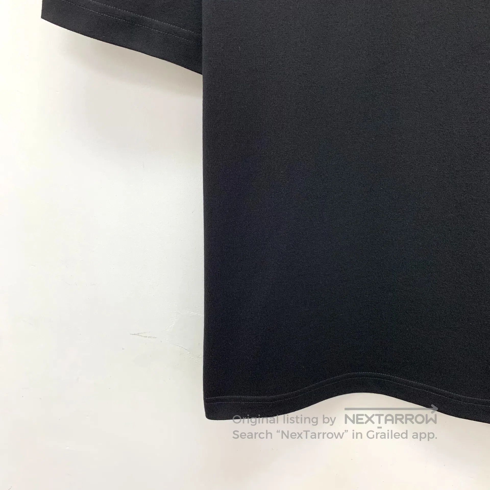 Balenciaga Balenciaga Black Logo Letter Embroidered Cotton Round Neck Size US XS / EU 42 / 0 - 4 Thumbnail