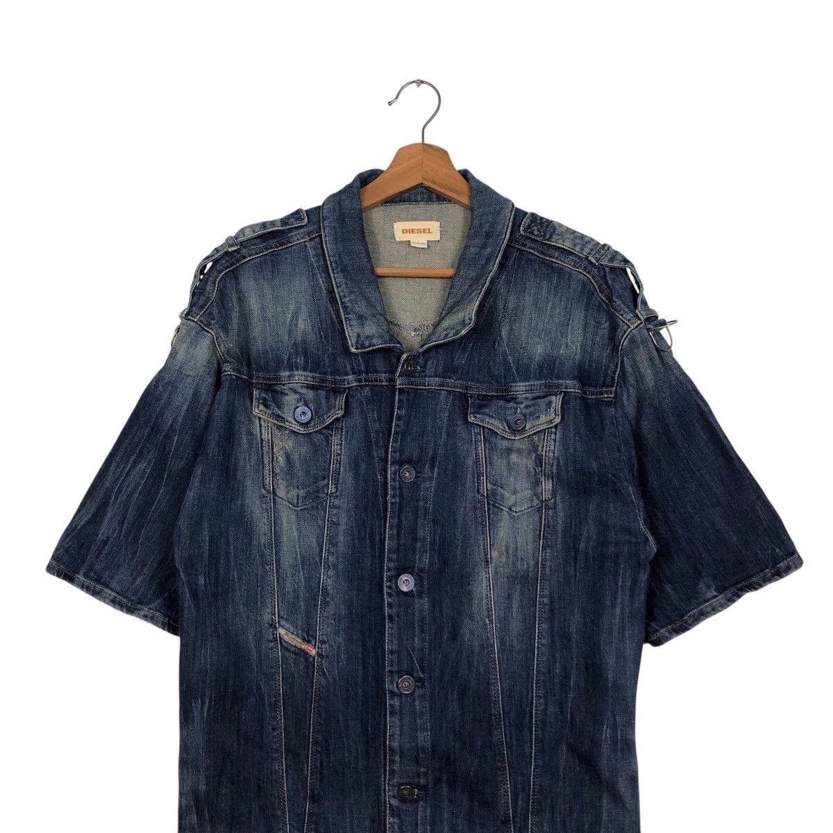 Diesel Diesel Long Sleeve Denim Coat (Short Sleeve) Vintage Wash XS Size US XS / EU 42 / 0 - 4 Thumbnail