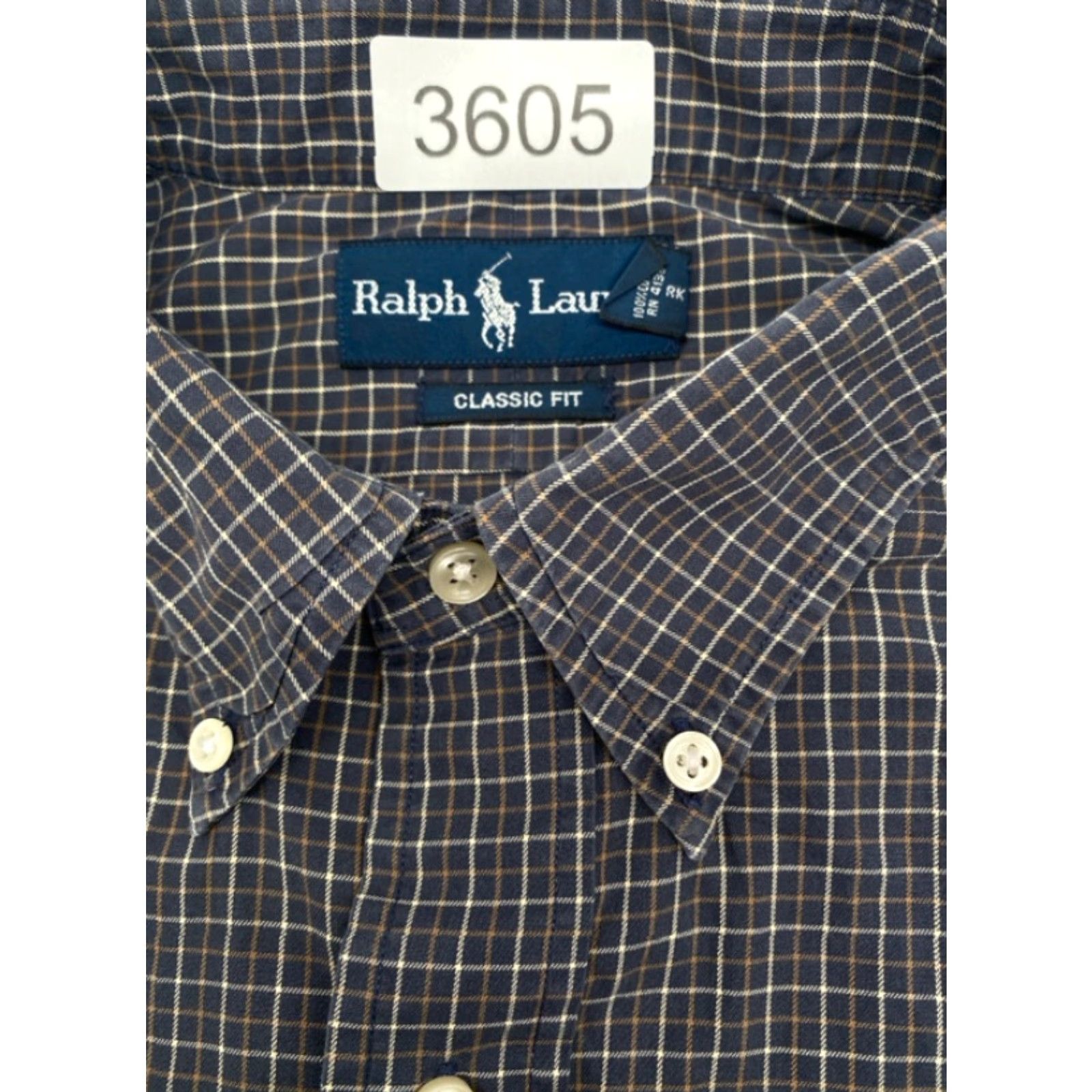 Ralph Lauren VINTAGE Ralph Lauren Long Sleeve Button Up Mens XL Check Classic Fit Shirt 3605 Size US XL / EU 56 / 4 - 5 Thumbnail