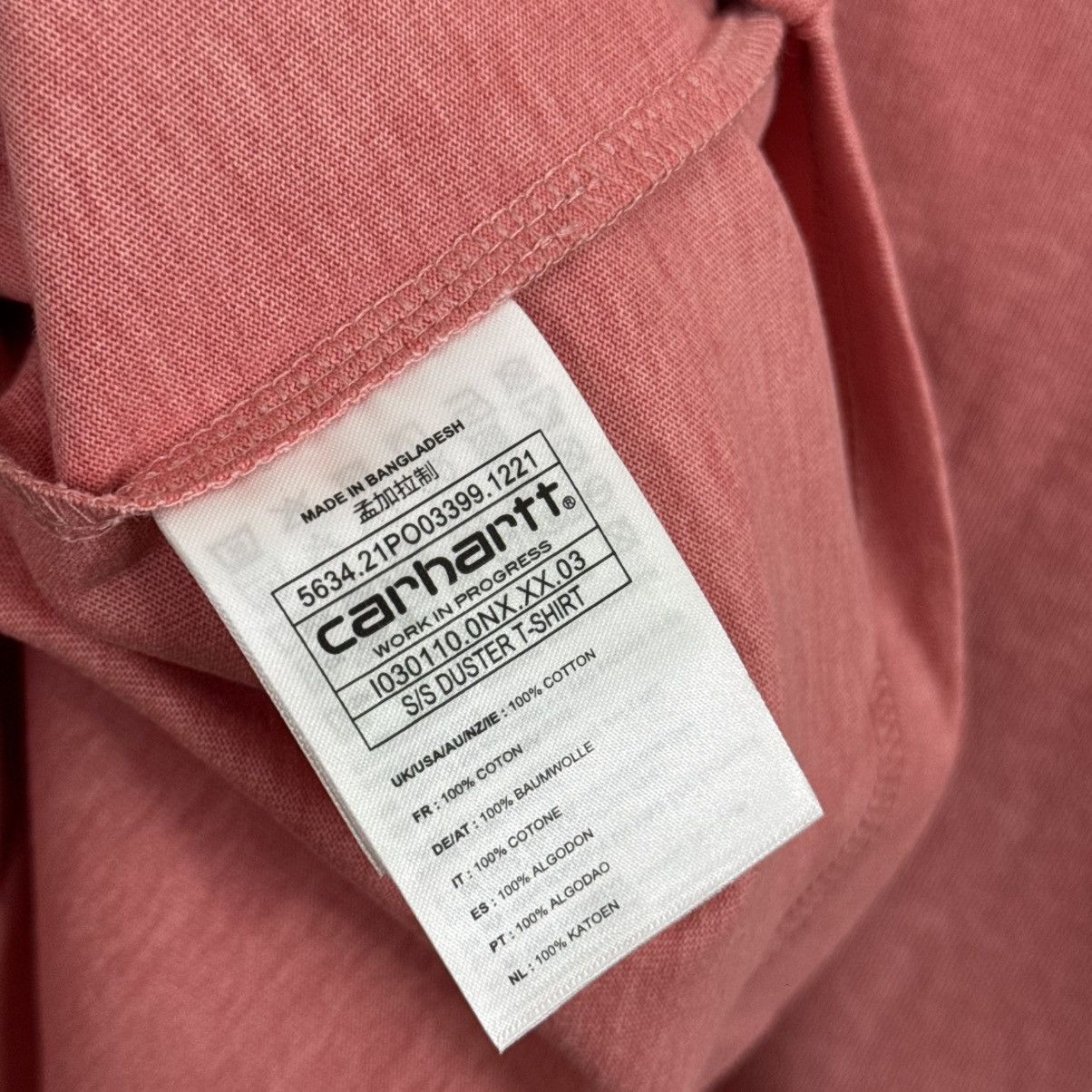 Carhartt Carhartt T shirt Embroidered Logo Pink Duster L Streetwear Size US L / EU 52-54 / 3 - 23 Thumbnail