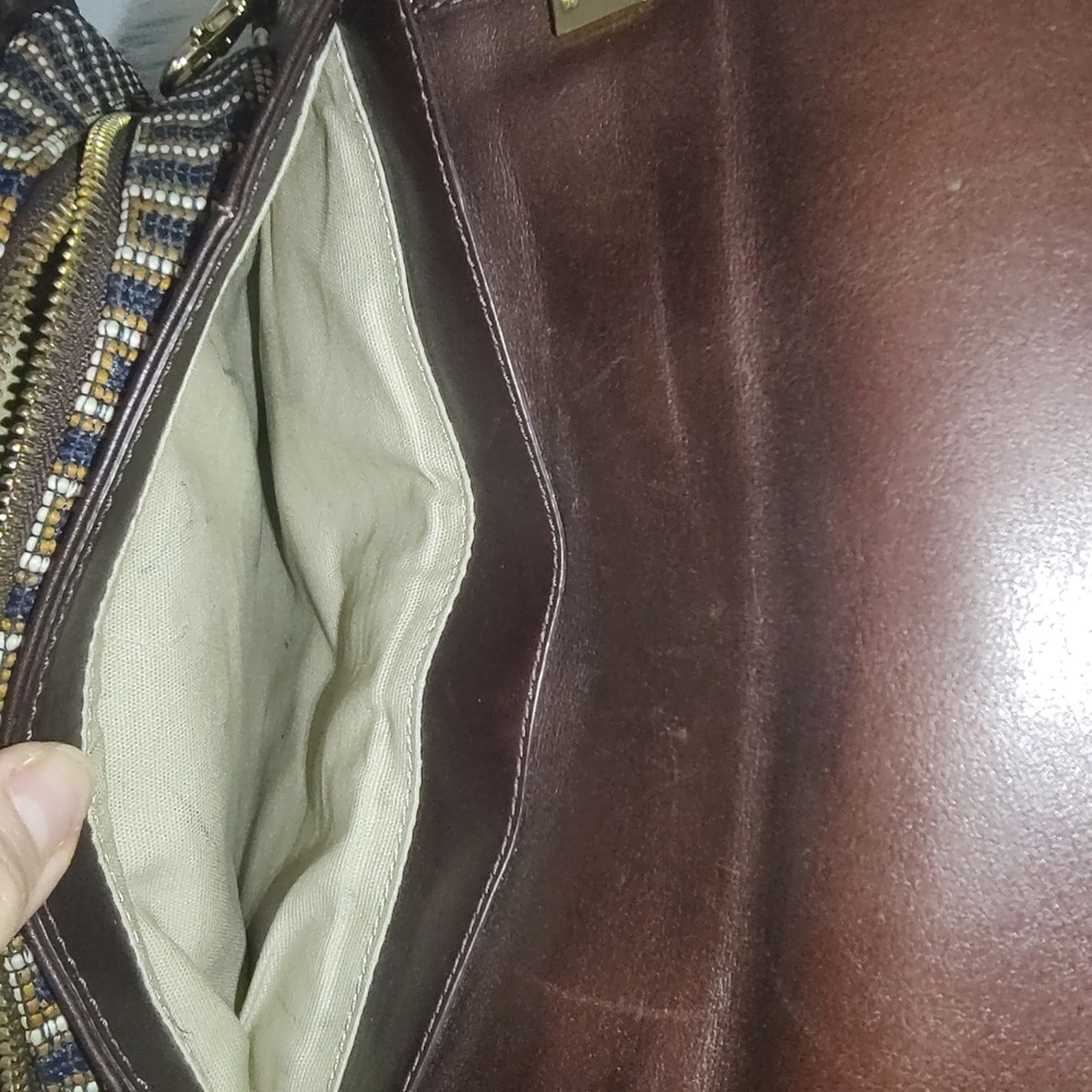 Tory Burch Tory Burch RARE 2011 runway woven shoulder bag w/mirror EUC Size ONE SIZE - 12 Thumbnail
