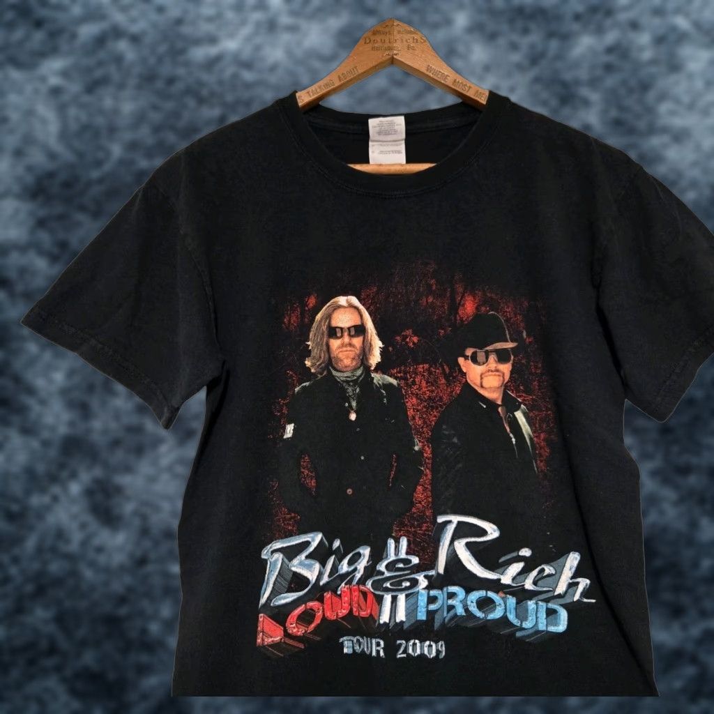 Vintage Big & Rich 2009 Tour T Shirt Loud & Proud Tee Size Small Black Shirt Mens S Black 2009 Tour Tee Size US S / EU 44-46 / 1 - 1 Thumbnail