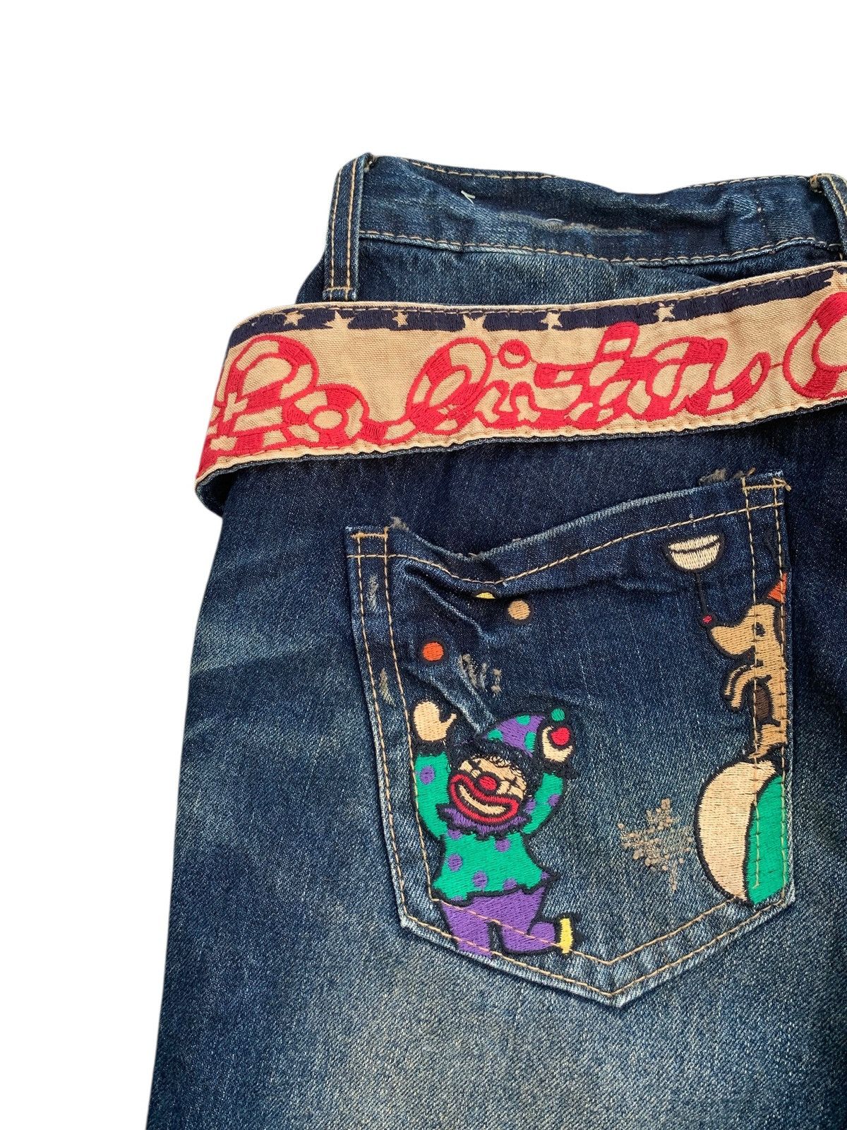 14th Addiction RARE💥 Yoshitomo Nara Lolita Circus Rusty Japanese Denim Size US 30 / EU 46 - 12 Thumbnail
