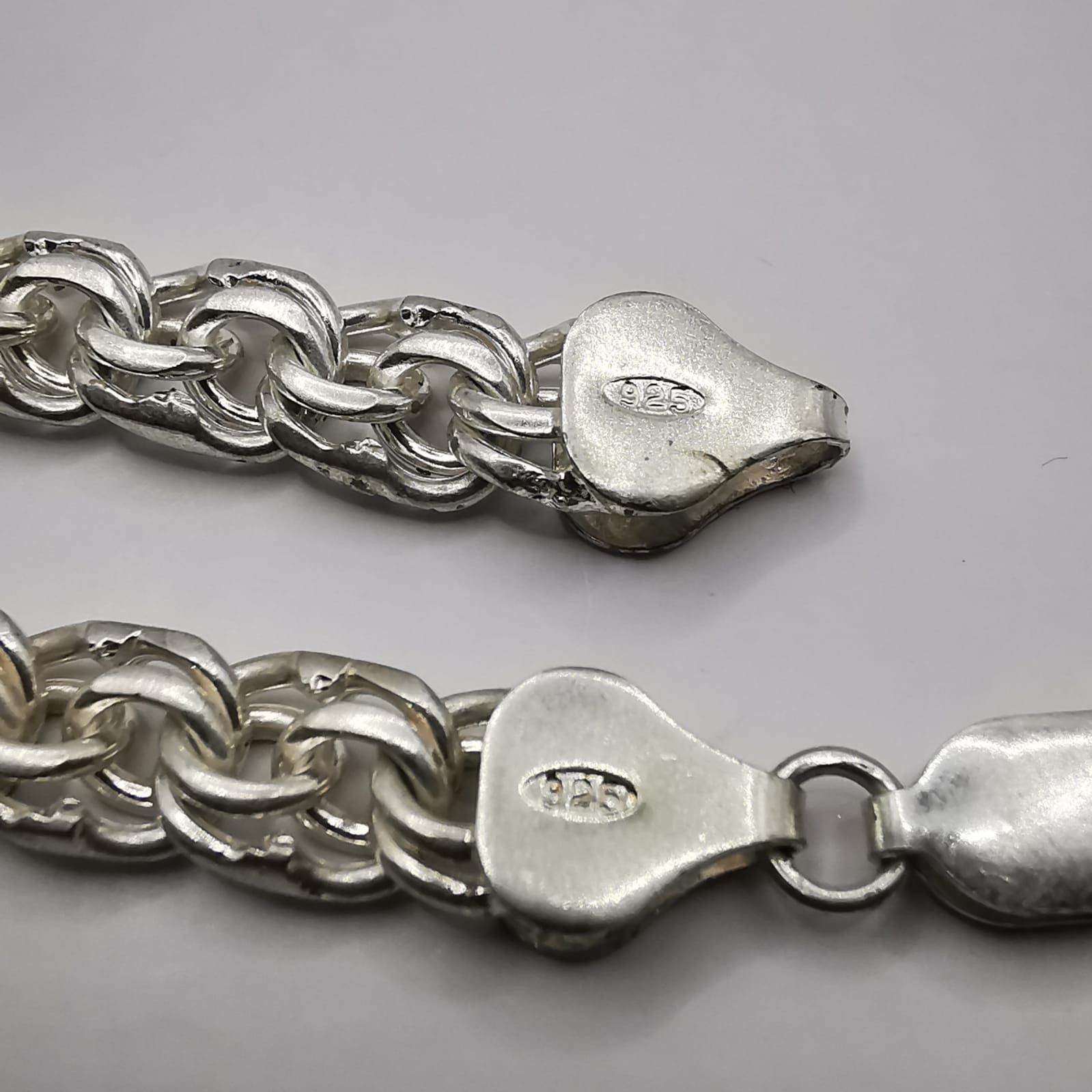 Sterling Silver Vintage Jewelry Chain, 925 Sterling Silver, Signed 32,91g Size ONE SIZE - 2 Thumbnail