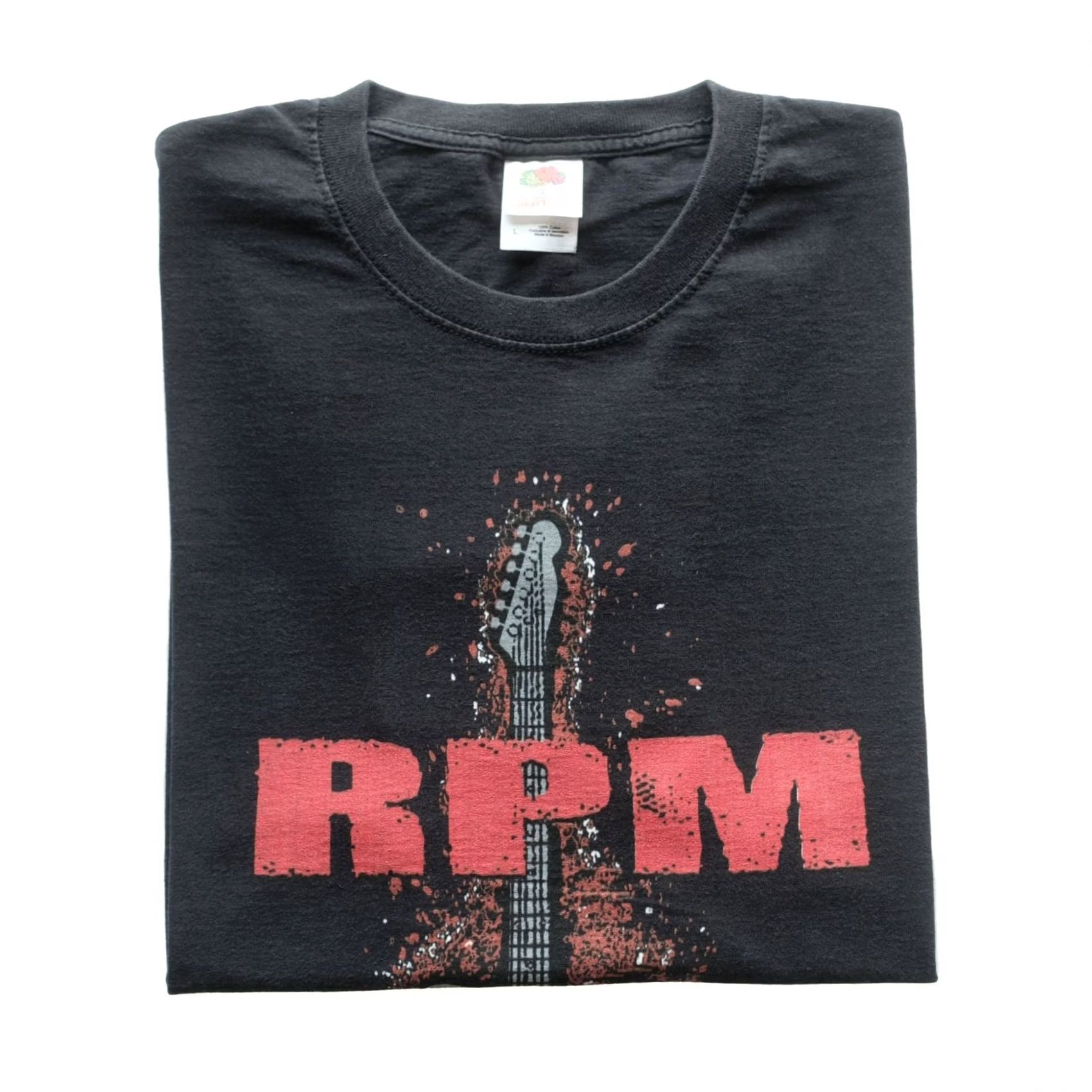 Fruit Of The Loom VINTAGE RPM MUSIC ROCK DANCE 80s FRUIT OF THE LOOM BLACK T SHIRT MEN SZ L Size US L / EU 52-54 / 3 - 2 Thumbnail