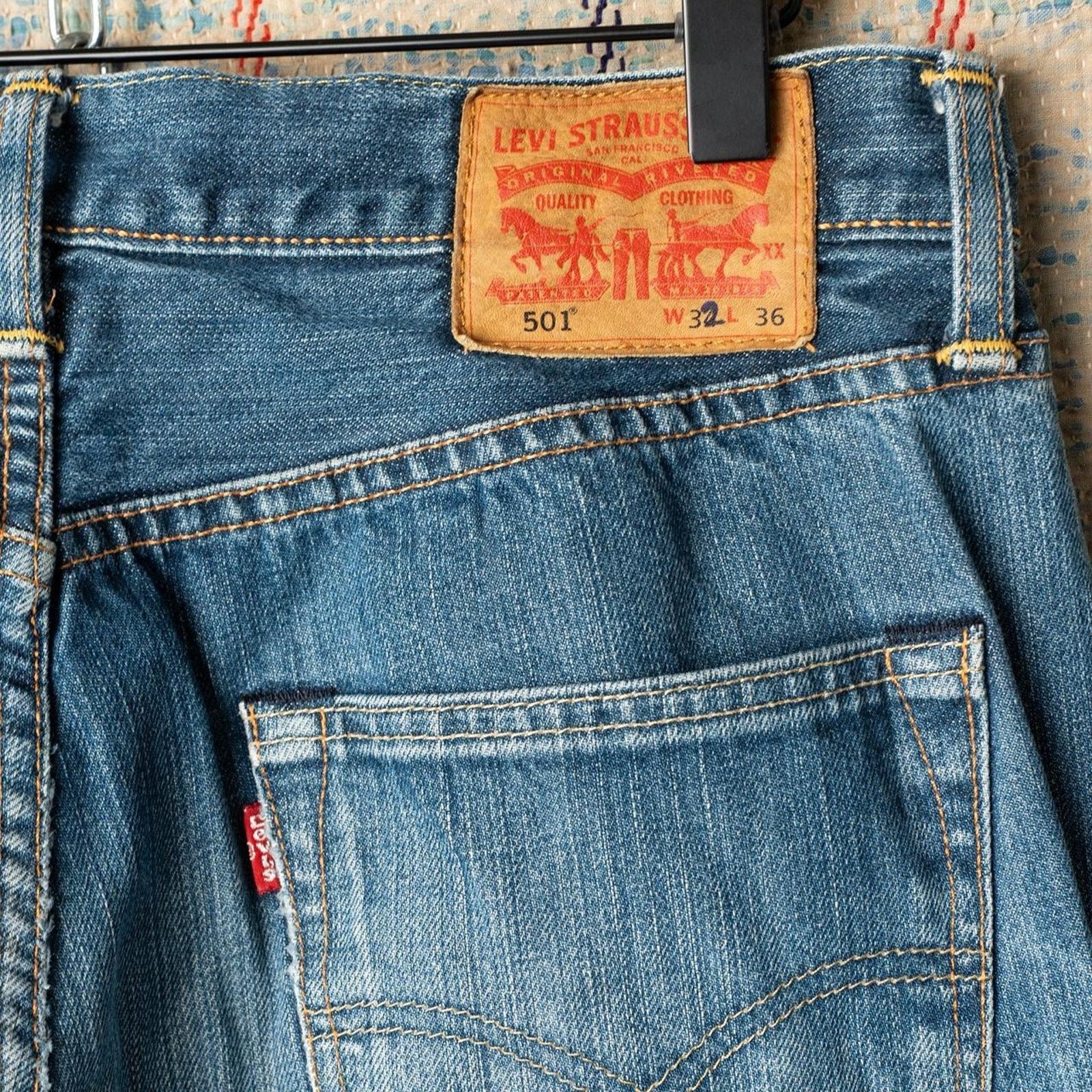 Levi's Custom levis patchwork jeans size 32x34 Size US 32 / EU 48 - 5 Thumbnail