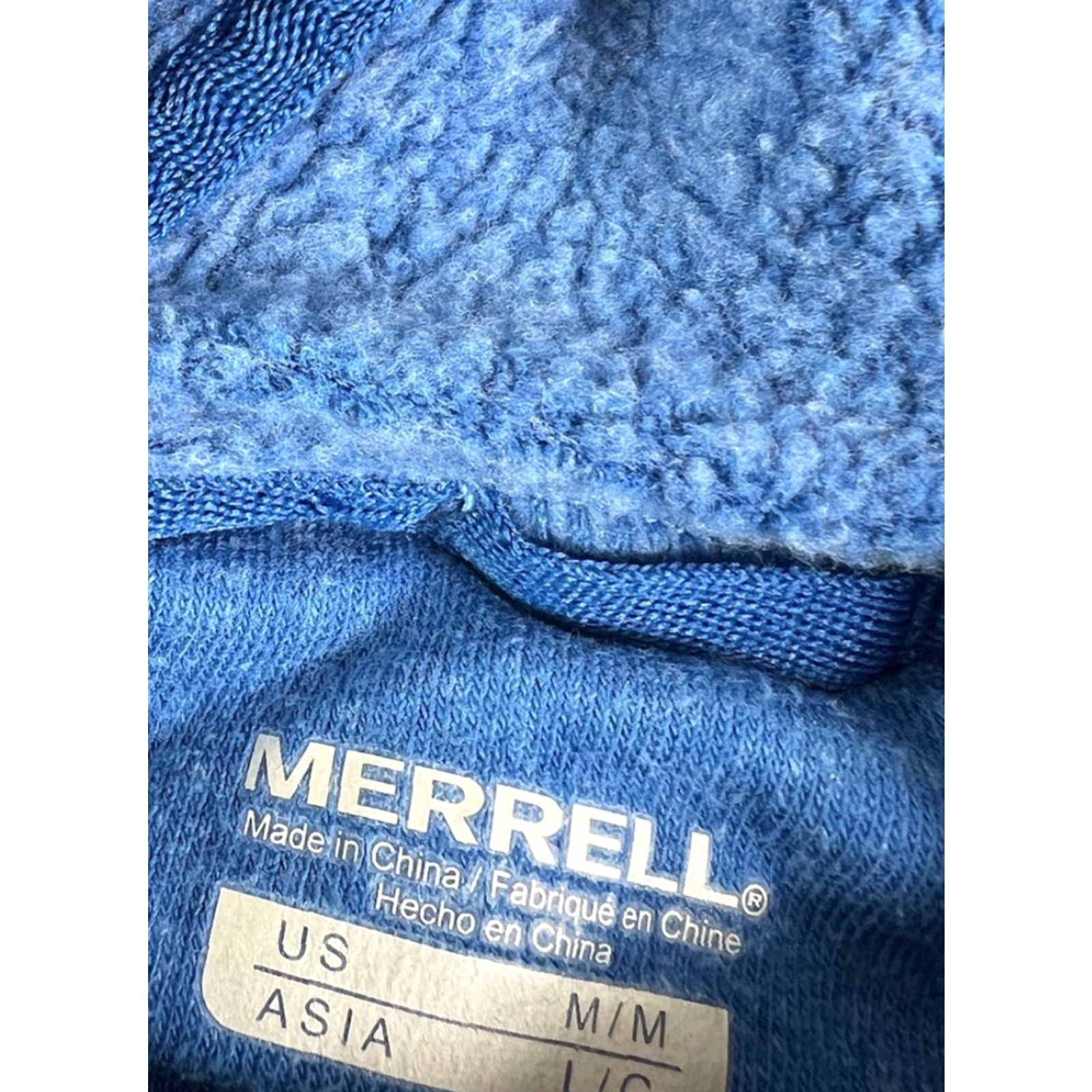Merrell Merrell Hoodie Women Outdoor Fleece Pullover Blue Size M Hooded Pockets Hiking Sweatshirt VINTAGE? Size M / US 6-8 / IT 42-44 - 4 Thumbnail