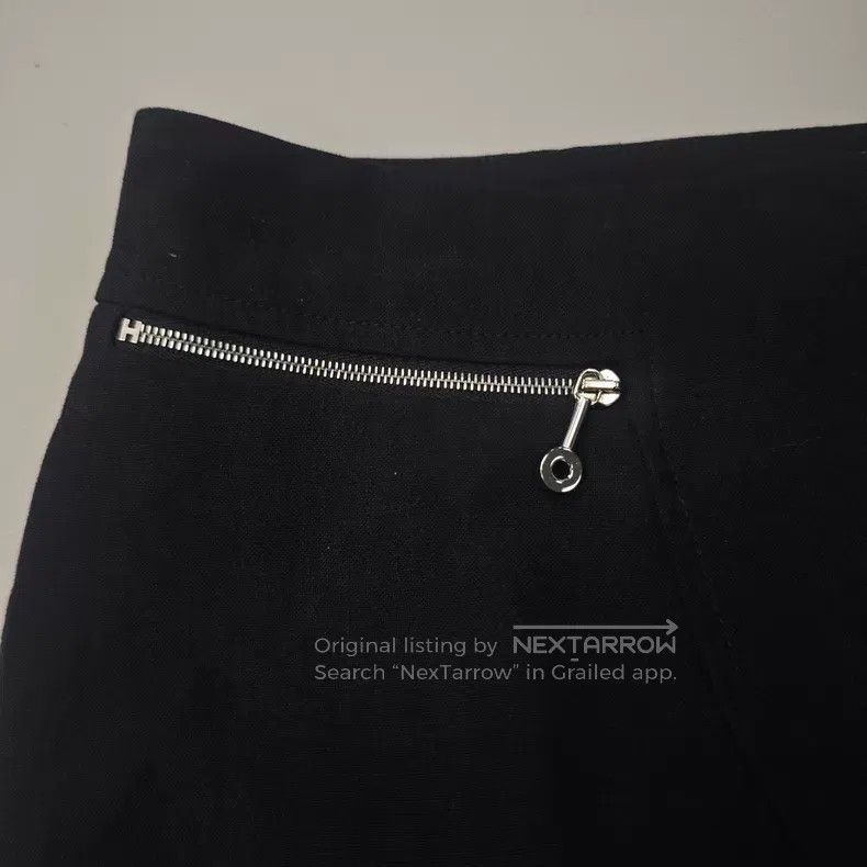 Hermes Hermes Black Linen Skirt Size 25" / US 0 / IT 36 - 7 Thumbnail