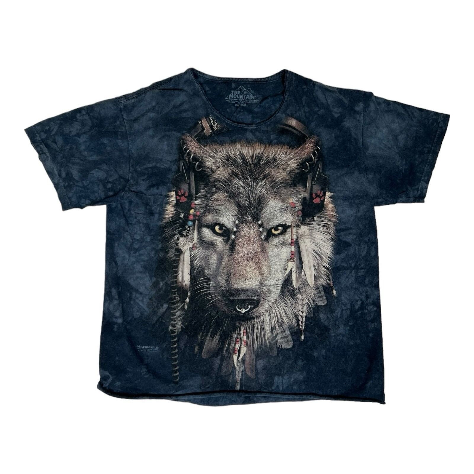 The Mountain The Mountain Manimals Wolf T-Shirt Women’s Large David Penf Size L / US 10 / IT 46 - 1 Thumbnail
