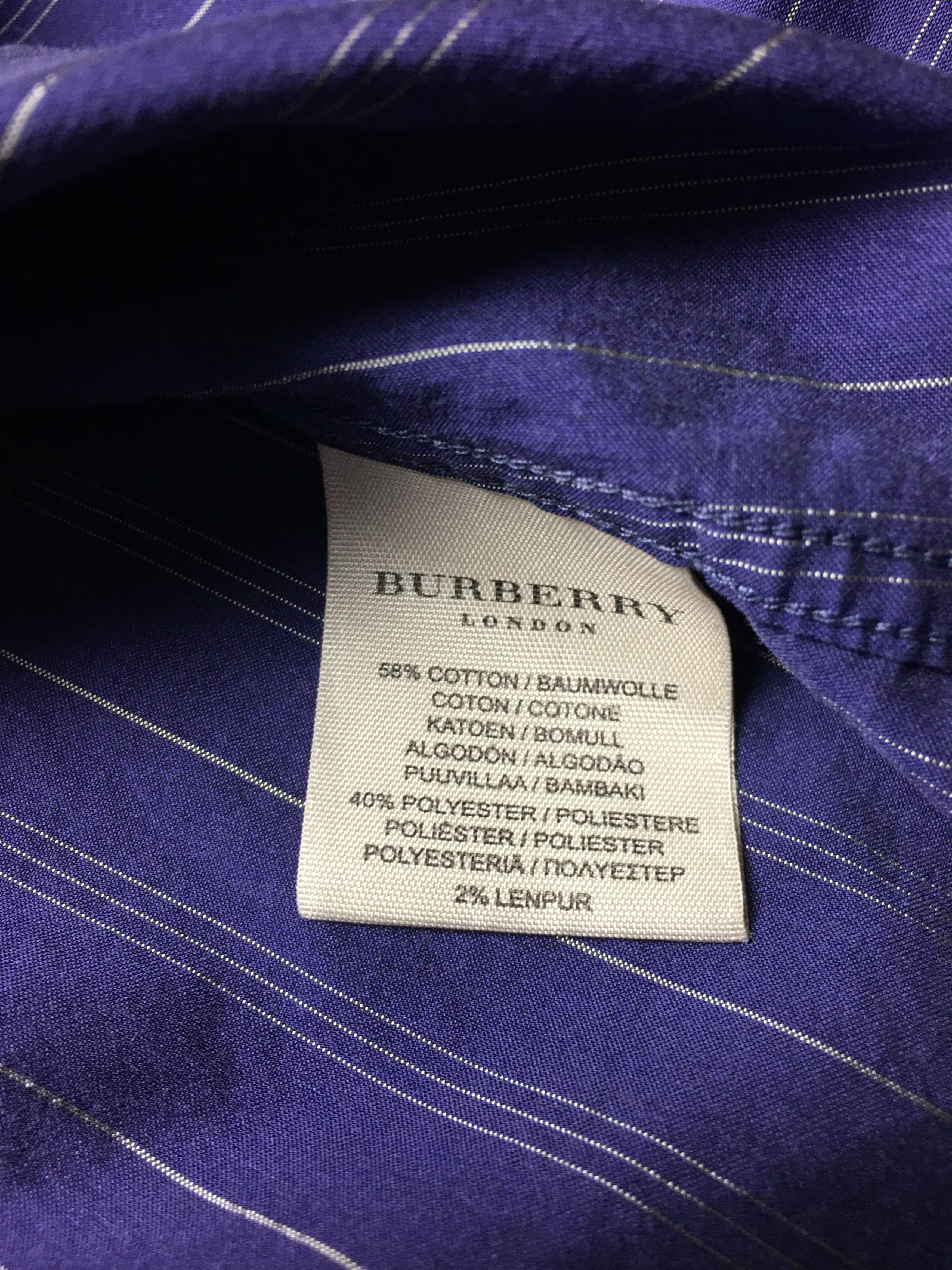 Burberry Burberry London Vintage Striped Shirt 43/17 Size 44S - 9 Thumbnail