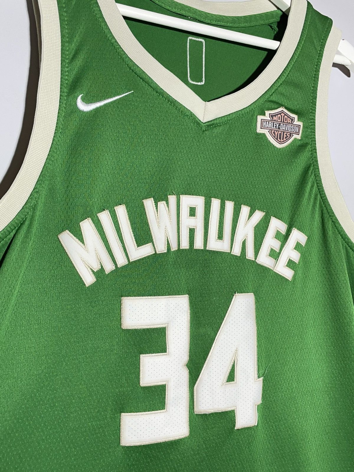 NBA × Nike #34 Antetokounmpo Milwaukee Bucks Nike Y2k Basketball Jersey Size US M / EU 48-50 / 2 - 3 Thumbnail