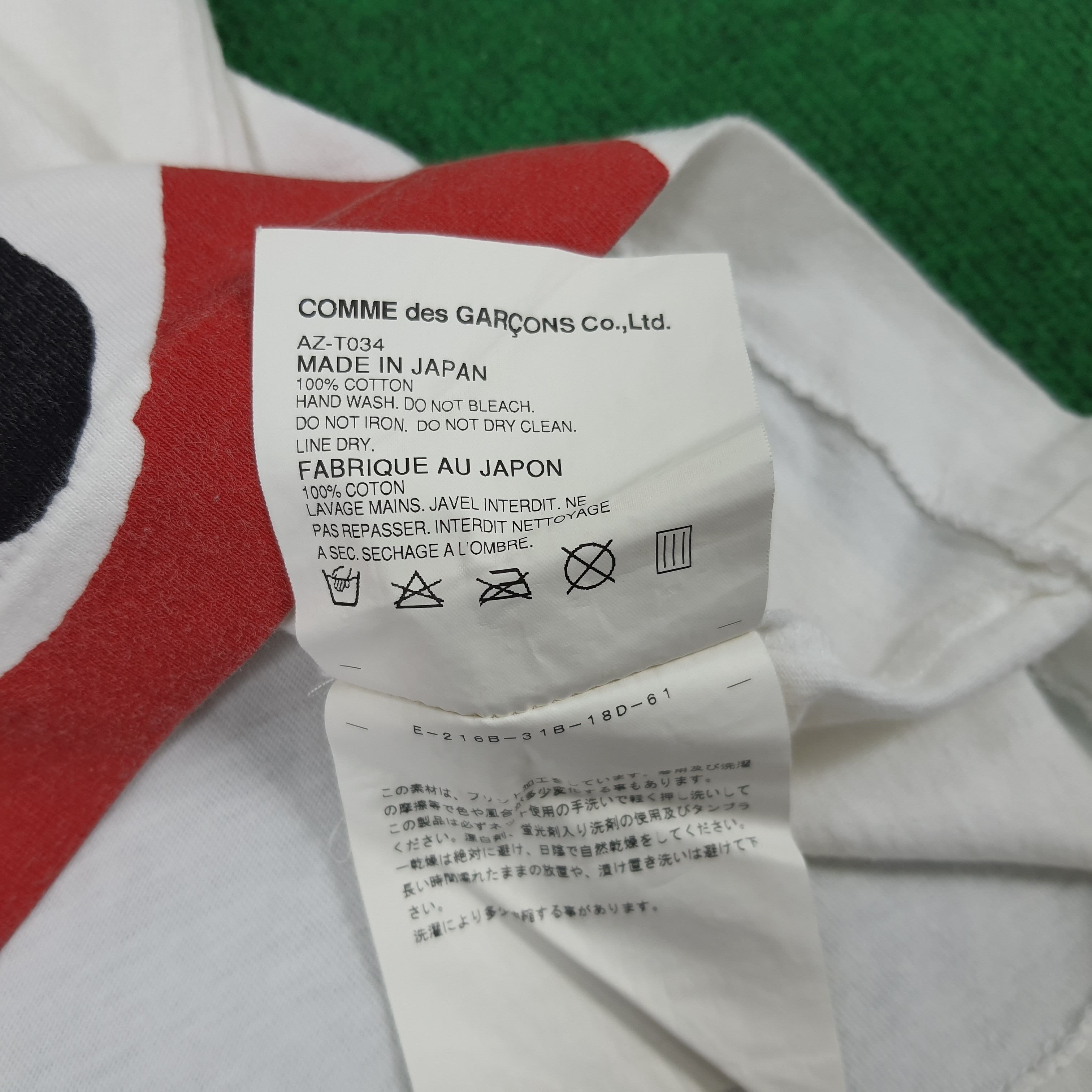 Comme des Garcons × Comme des Garcons PLAY × Japanese Brand Vintage Comme Des Garcons Play Designer T-shirt Size US M / EU 48-50 / 2 - 7 Thumbnail