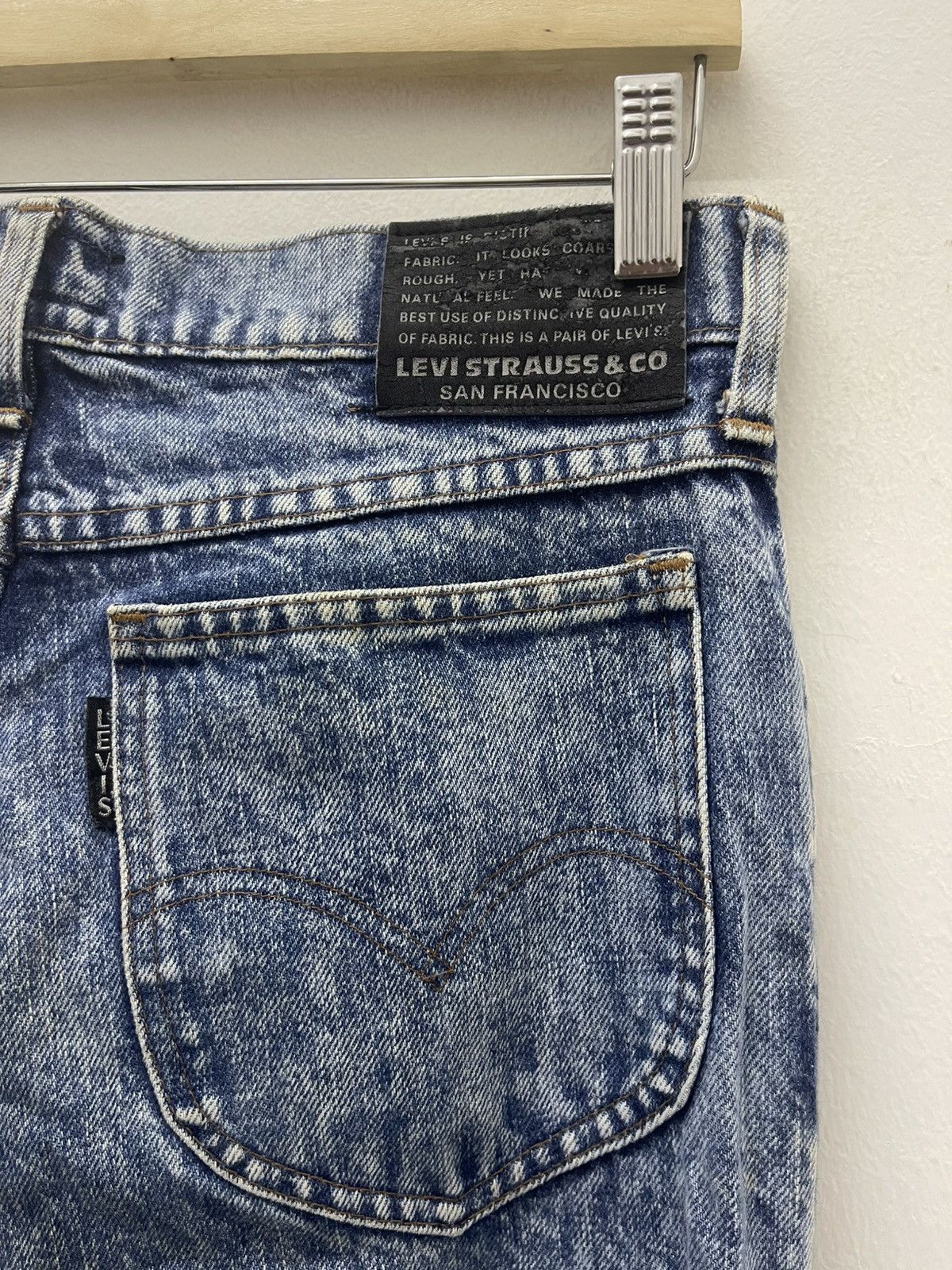 Levi's Vintage Clothing Rare Vintage LEVIS Big E Made in Japan Acid Washed Size US 31 - 6 Thumbnail