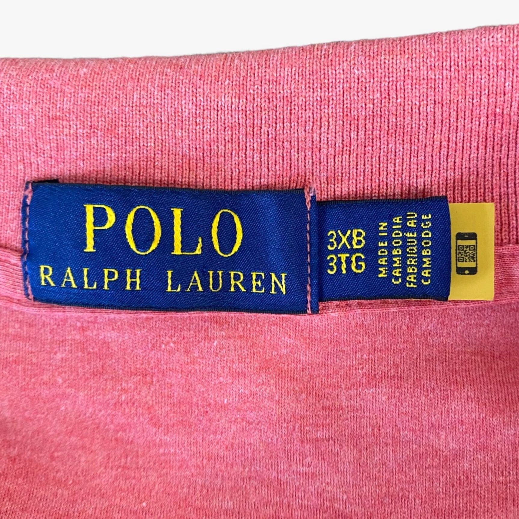 Ralph Lauren VINTAGE Polo Ralph Lauren Big & Tall Soft Cotton Polo Shirt Light Red Mens Size 3XB Size US XXL / EU 58 / 5 - 7 Thumbnail