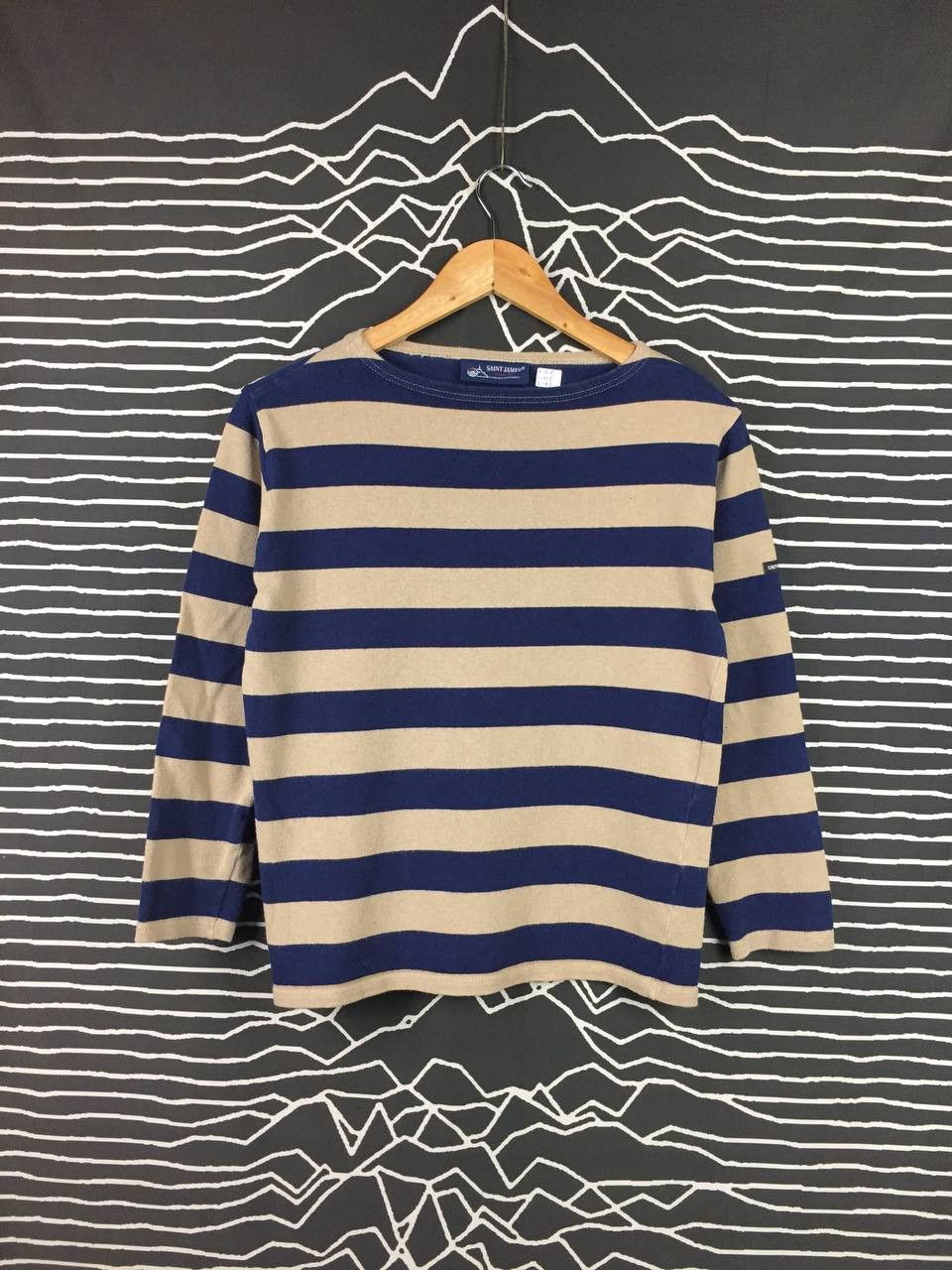 image of VTG Saint James Depuis 1889 Longsleeve Tee in Stripe, Women's (Size XS)