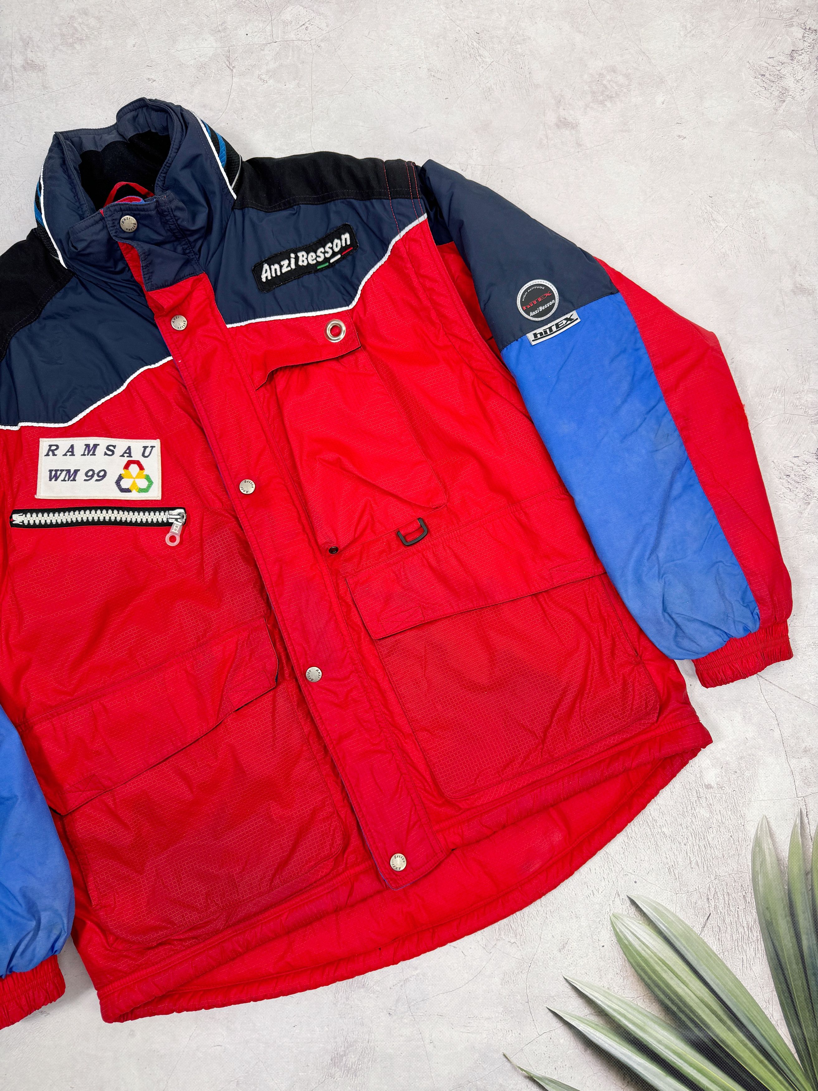 Vintage Anzi Besson Jacket FIS Nordic World Ski Champ 99 Ramsau Size US XL / EU 56 / 4 - 4 Thumbnail