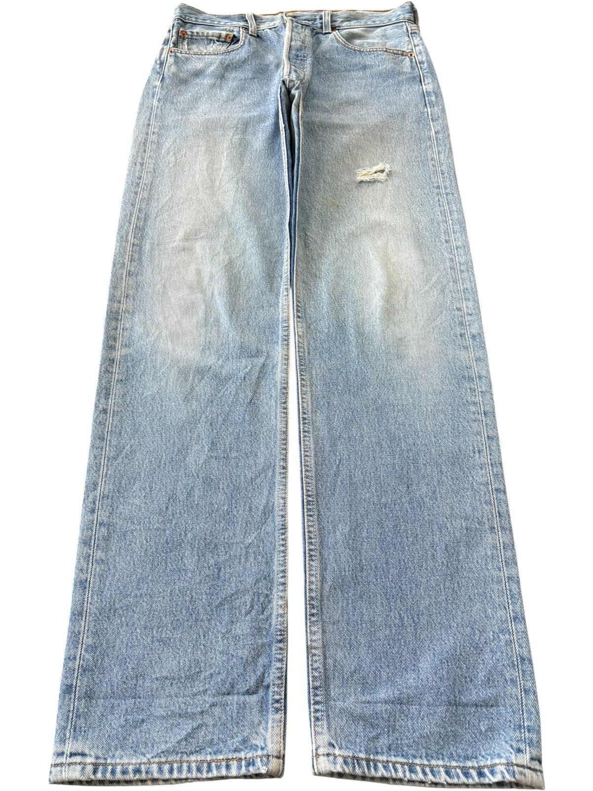 Levi's Vintage 90s Levis 501 Faded Wash Distressed Loose Jeans Size US 31 - 1 Thumbnail
