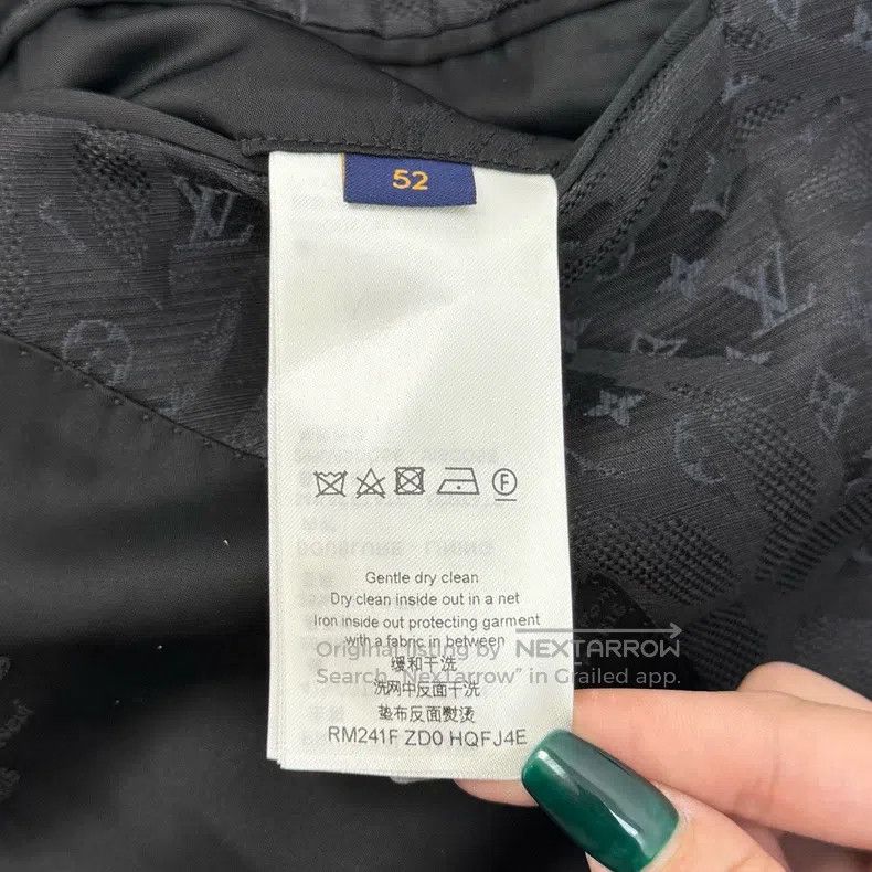 Louis Vuitton Louis Vuitton Black full logo cotton, mulberry silk, linen Size US L / EU 52-54 / 3 - 6 Thumbnail