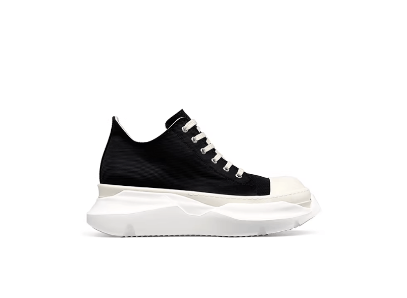 Rick Owens Men's Canvas Platform Low Top Sneakers