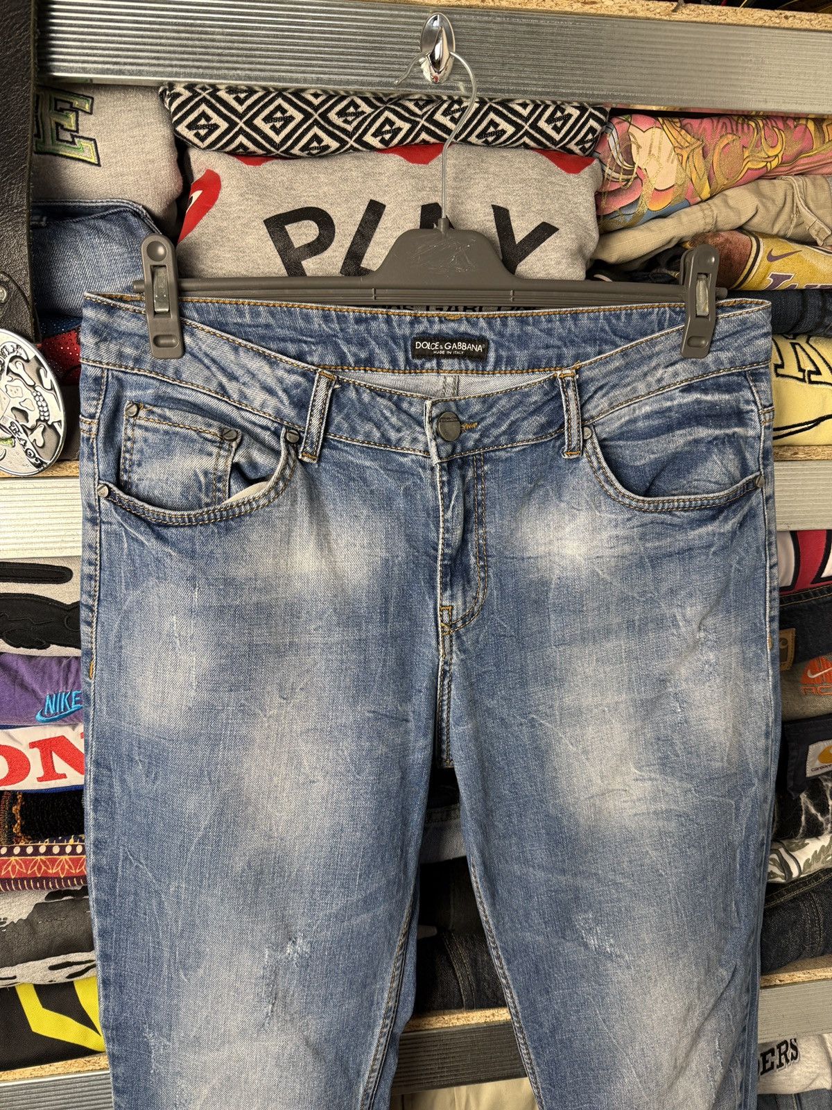 Dolce & Gabbana 2000s Dolce Gabbana Washed Jeans Arhive Y2K Size US 34 / EU 50 - 3 Thumbnail
