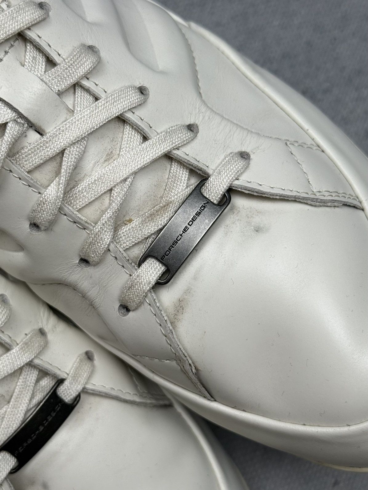 Adidas × Porsche Design Vintage Adidas Porsche Design 356 White Leather Sneakers 00s Size US 10 / EU 43 - 12 Thumbnail