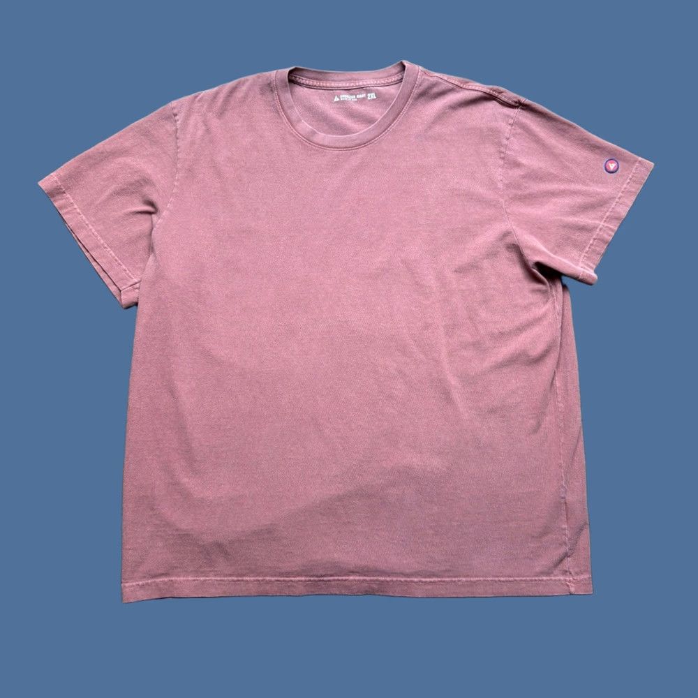Vintage American Giant Mens Cotton Crew Neck T-Shirt 2XL Brick Red Logo USA Shirt Boys Mens Womens Size US XXL / EU 58 / 5 - 1 Thumbnail