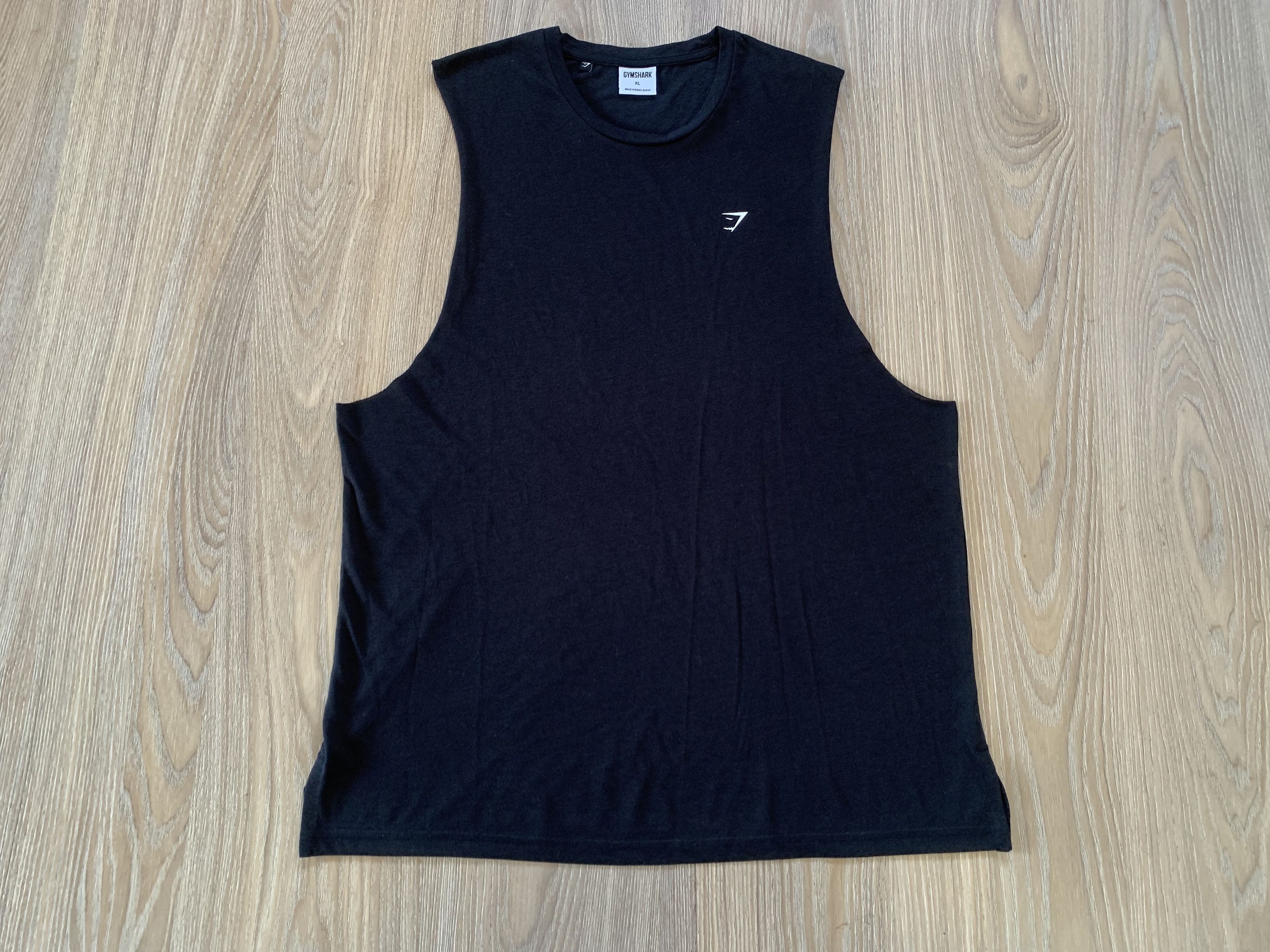 Gymshark Gymshark Cotton Black Tank Top Sleeveless T Shirt Size US XL / EU 56 / 4 - 2 Thumbnail