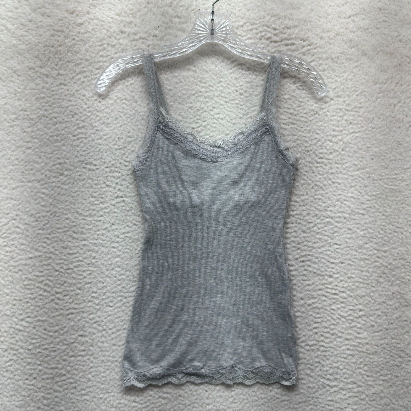 Energie VINTAGE Energie Camisole Tank Top Grey S XS Womens Girls Boho Grunge Bella Swan Shirt Size S / US 4 / IT 40 - 2 Thumbnail