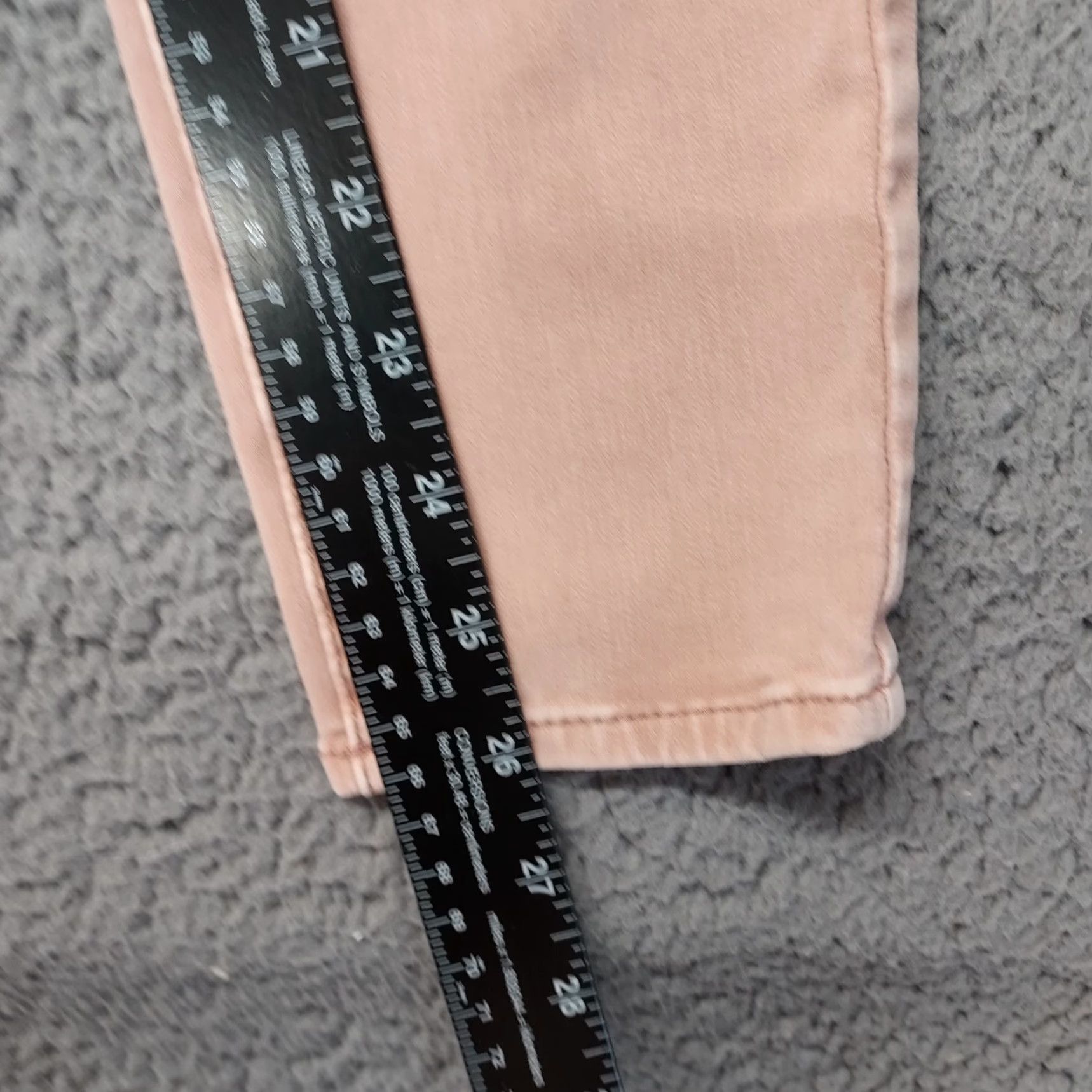 American Eagle Outfitters American Eagle Jegging Womens 8 Regular 360 Super Stretch AEO Sateen X4 Pink Jeans Slim 5-Pocket Womens Size 30" / US 8 / IT 44 - 5 Thumbnail