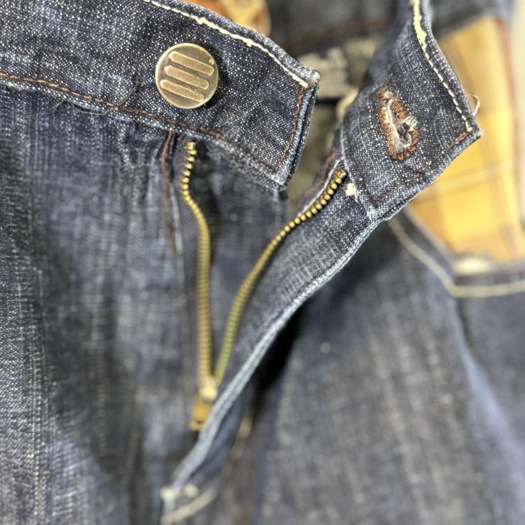 Vintage Evolution In Design Jeans Mens 36x34 Blue Denim Expedition Patches Pants Straight Jeans Size US 36 / EU 52 - 5 Thumbnail