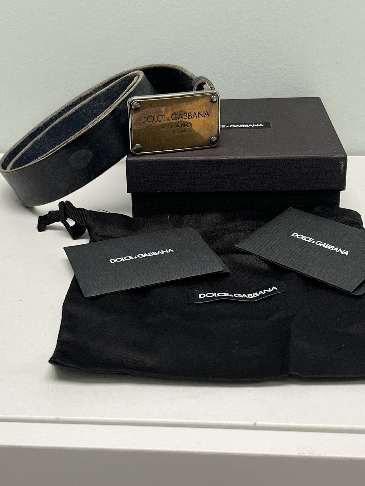 Dolce & Gabbana Mold effect belt. Medium Size 34 - 3 Thumbnail