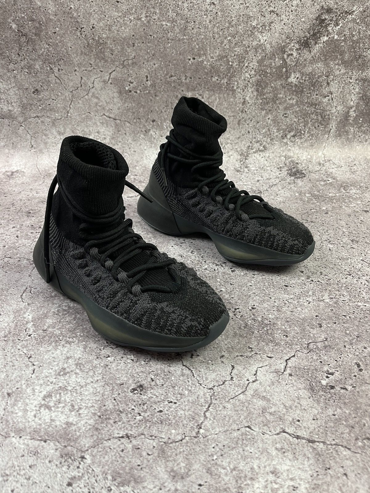 Adidas × Kanye West Adidas Yeezy Bsktbl Knit Slate Onyx Size US 4 / IT 34 - 1 Thumbnail
