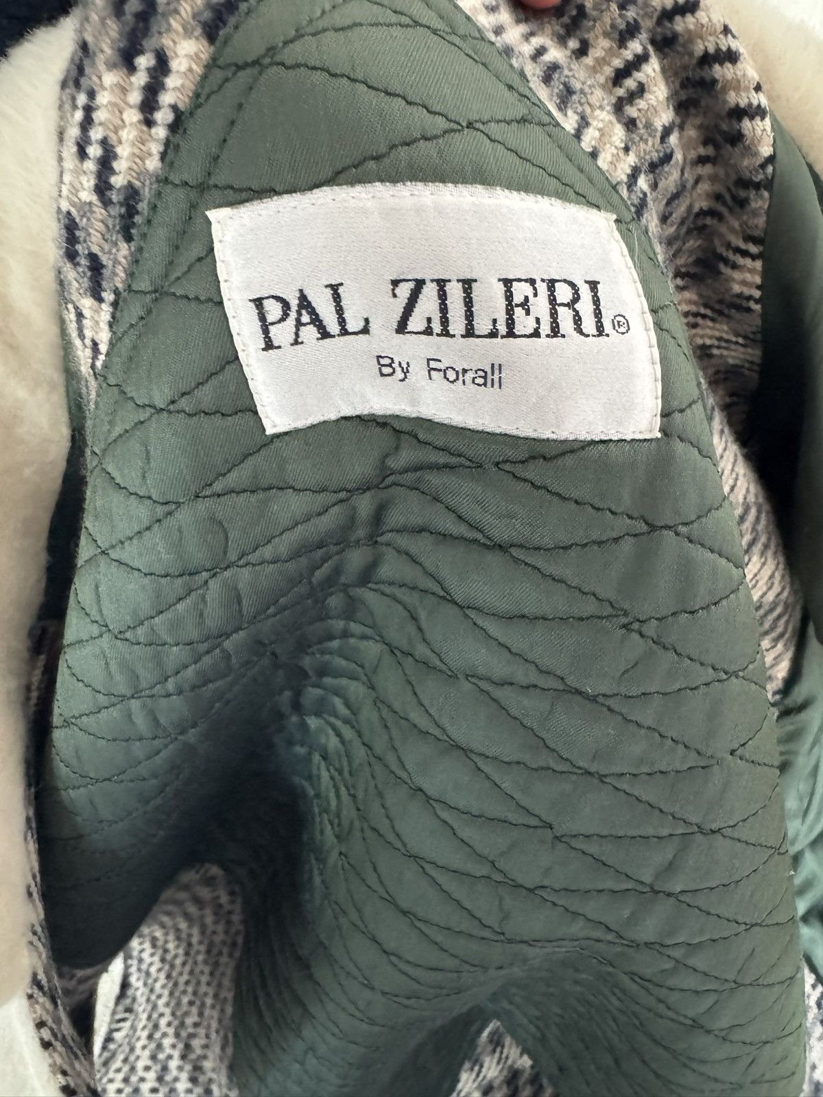 Pal Zileri Cream Alpaca Mohair Coat With Houndstooth Lining Size US M / EU 48-50 / 2 - 5 Thumbnail