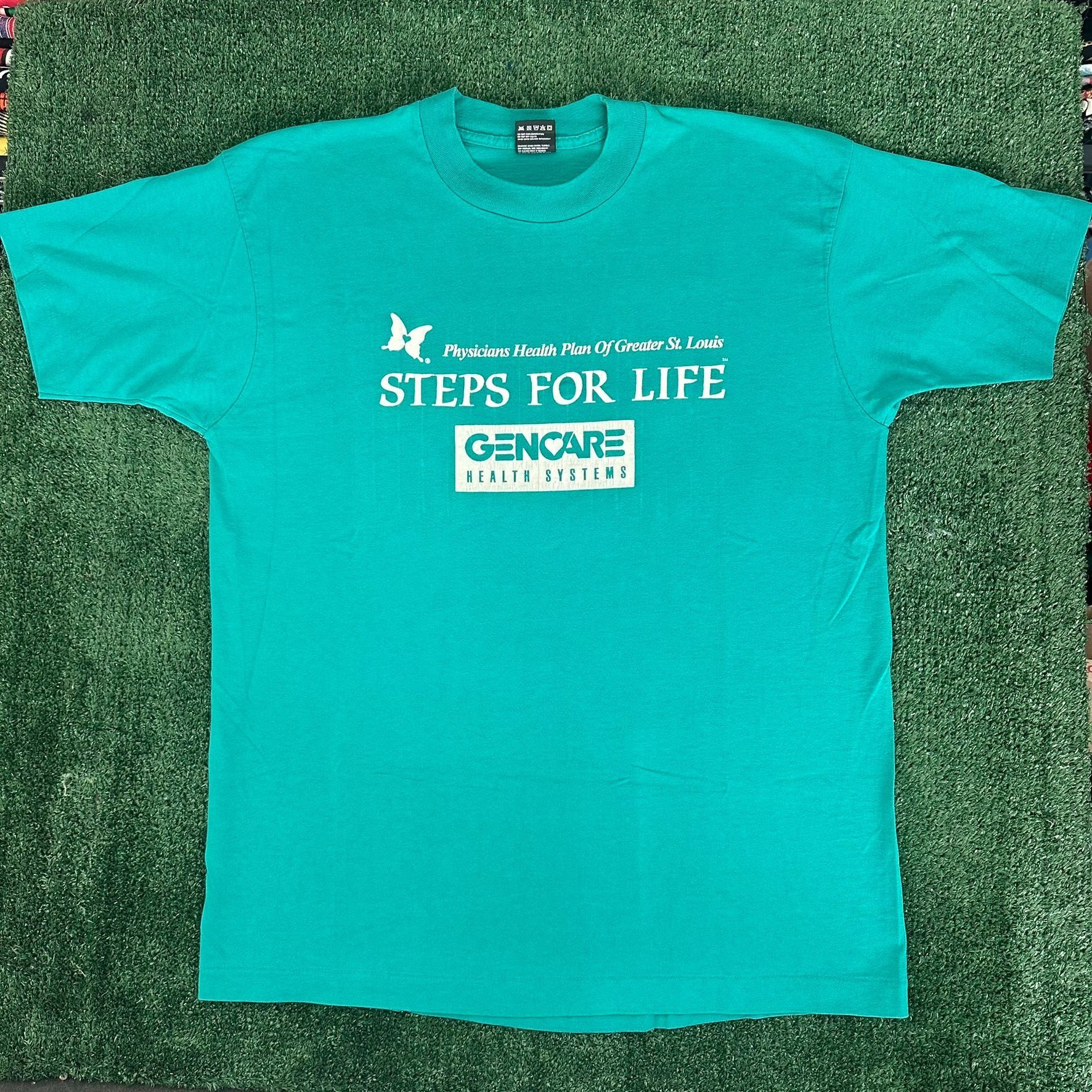 Fruit Of The Loom Vintage 90s Charity Walk T-Shirt Single Stitch Size US XL / EU 56 / 4 - 1 Thumbnail