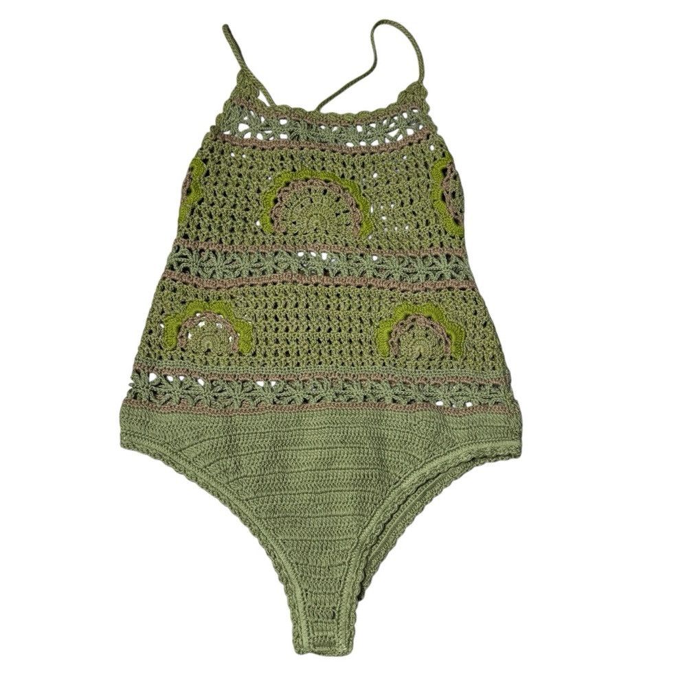 Free People NWT New $228 Free People Bali Secrets Garden Crochet Bodysu Size XS / US 0-2 / IT 36-38 - 3 Thumbnail