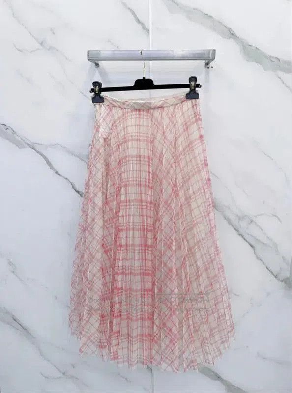 Dior Dior Pink Silk Pleated Midi Skirt . Size 28" / US 6 / IT 42 - 2 Thumbnail