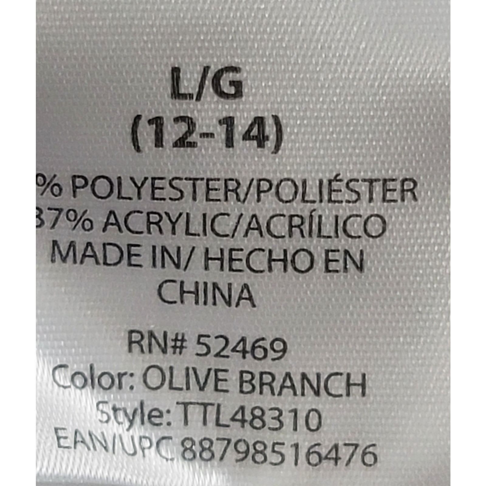 Other Time And Tru Green Olive Branch Cable Knit Sweater Large Size L / US 10 / IT 46 - 4 Thumbnail
