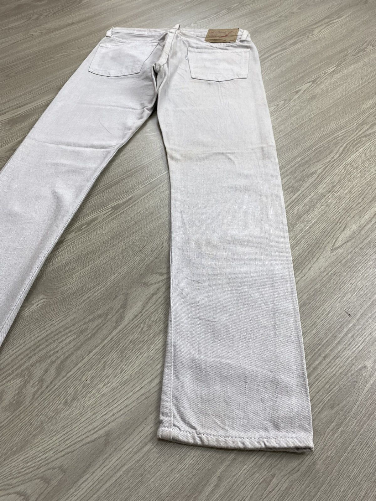 Evan Kinori × Orslow Vintage Orslow Japan Broken White Straight Jeans Size US 29 - 17 Thumbnail