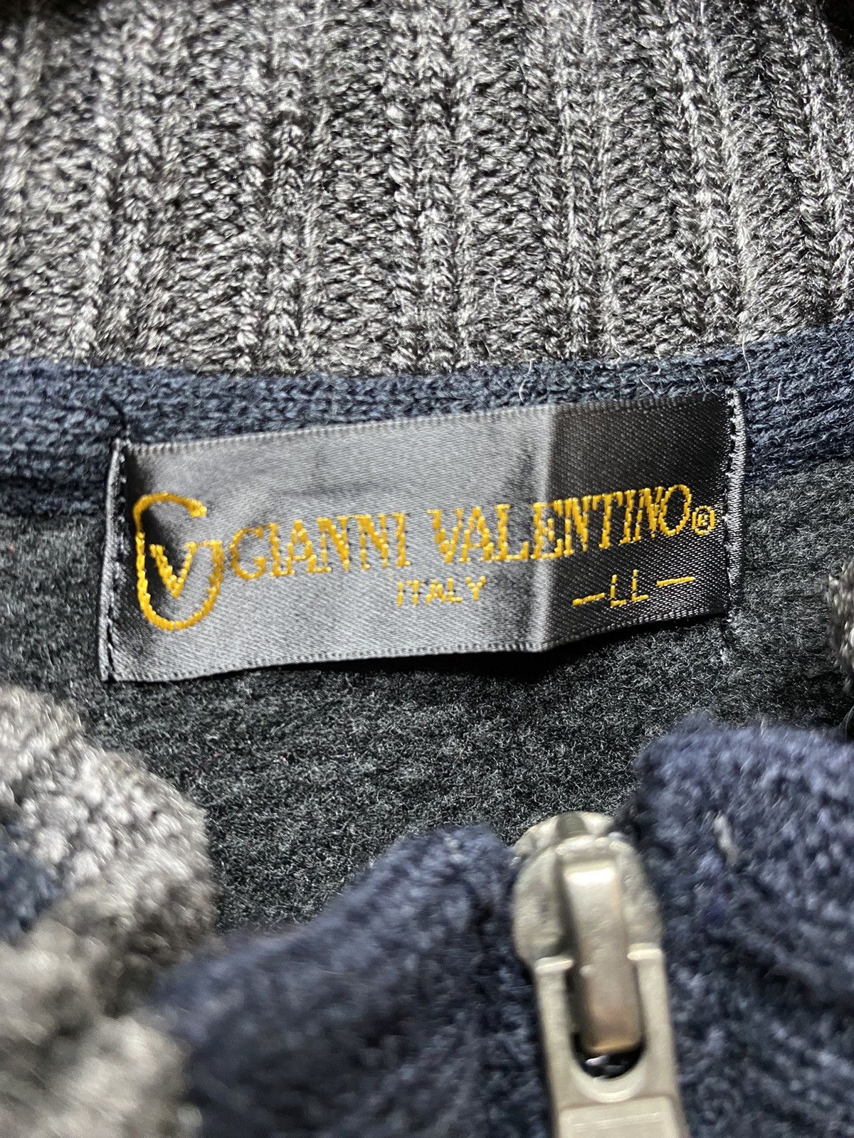 Valentino Gianni Valentino Fleece Jacket Full Zip Size L Size US L / EU 52-54 / 3 - 8 Thumbnail